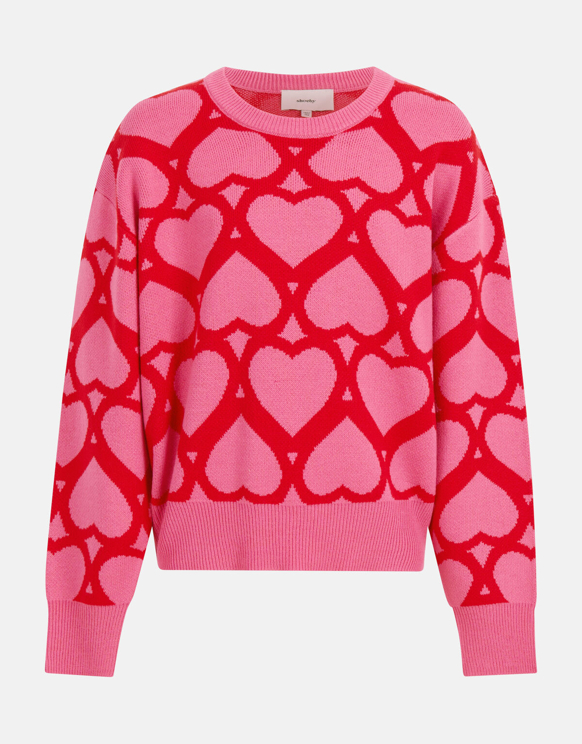Bedruckter Jacquard-Pullover Rosa SHOEBY GIRLS