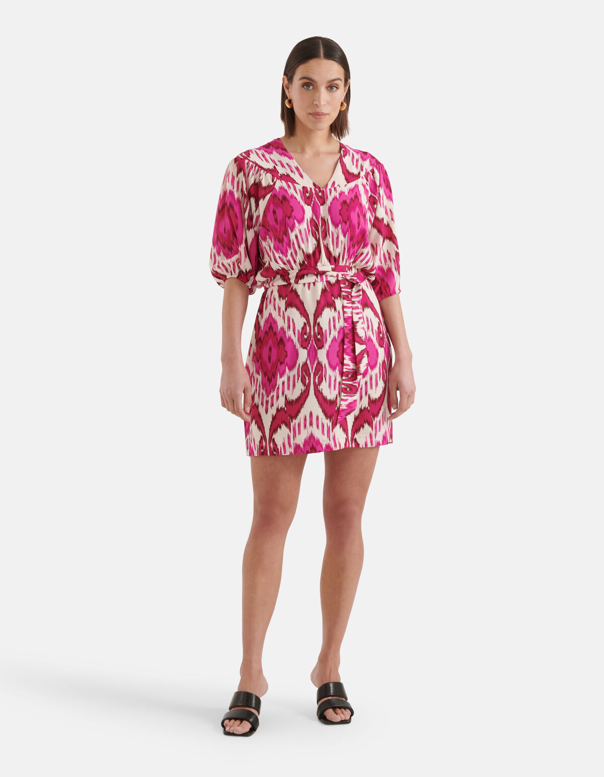 Graphic Print Kleid Rosa SHOEBY WOMEN