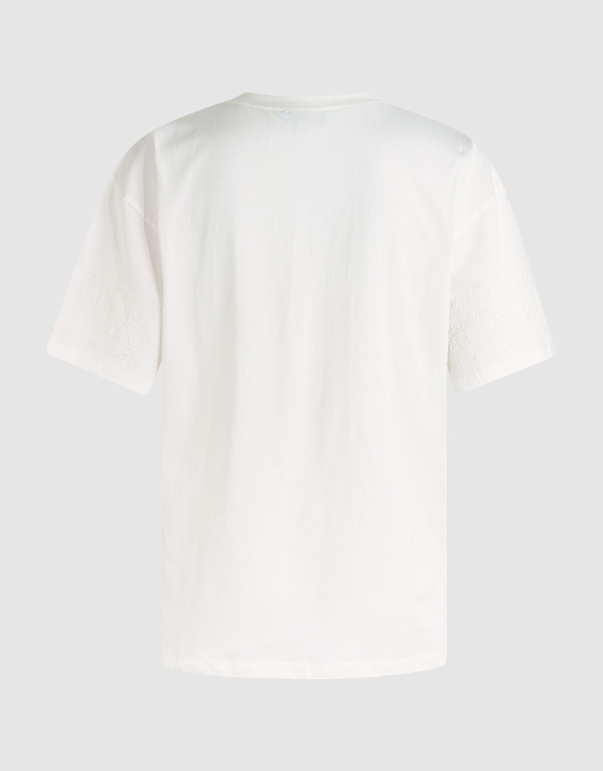 Cord-Stickerei T-Shirt Off White SHOEBY WOMEN