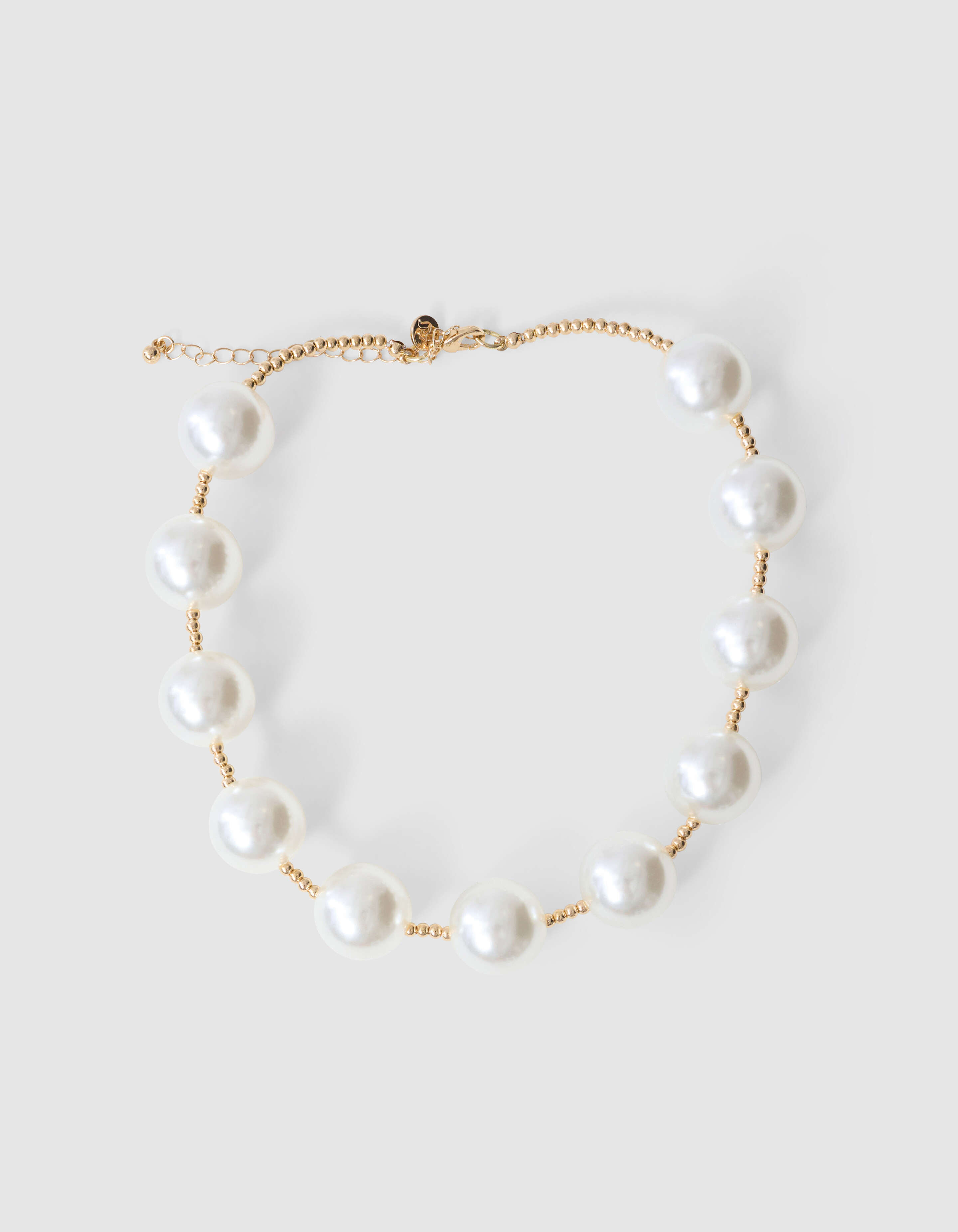 Perlenkette mit goldenen Perlen SHOEBY ACCESSOIRES