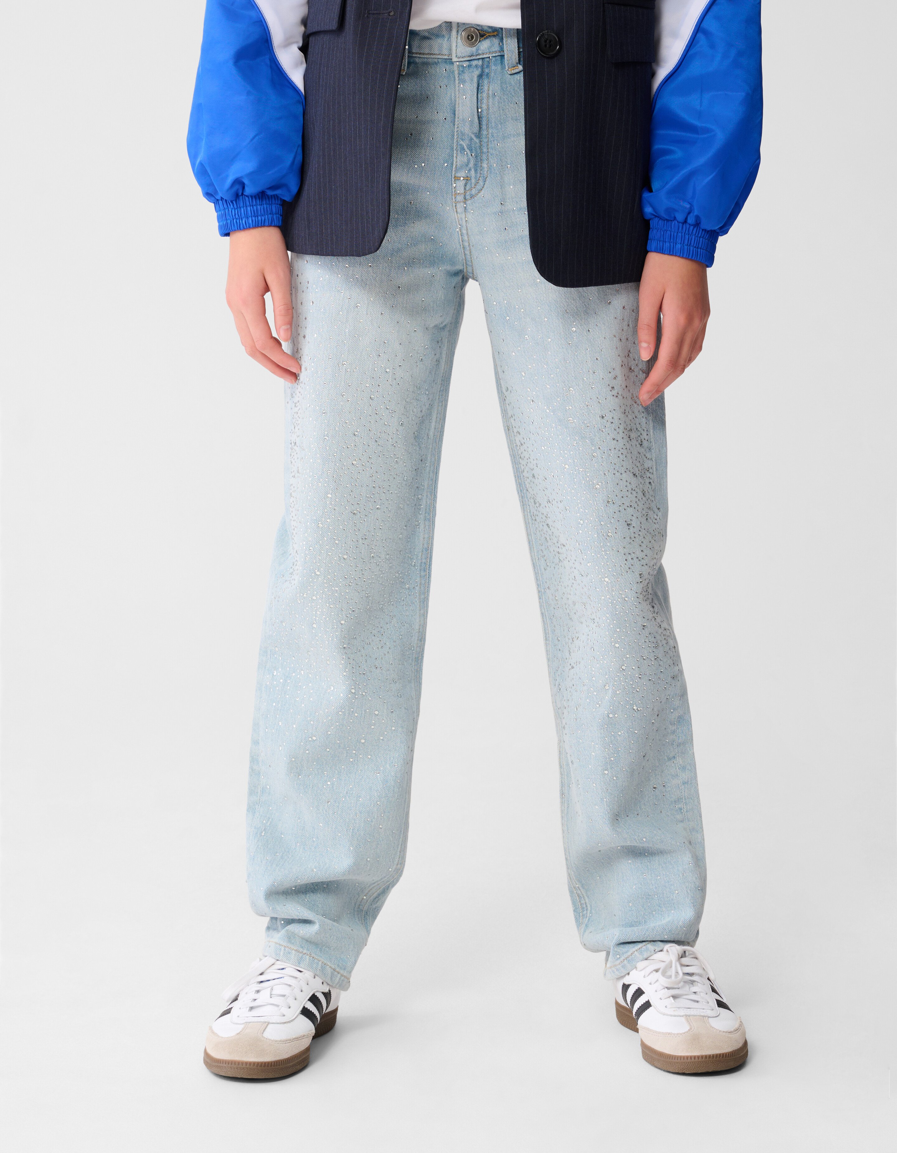 Strass Barrel Fit Jeans Bleached SHOEBY GIRLS