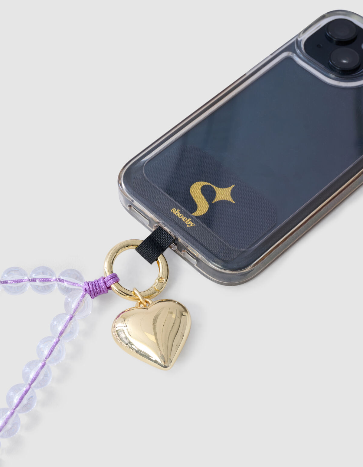 Herz Telefonkabel Hell Lila SHOEBY ACCESSOIRES