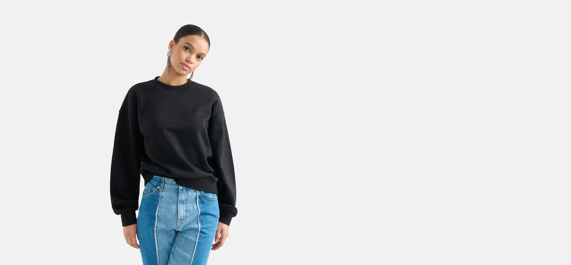 Pullover mit Artwork Schwarz SHOEBY WOMEN