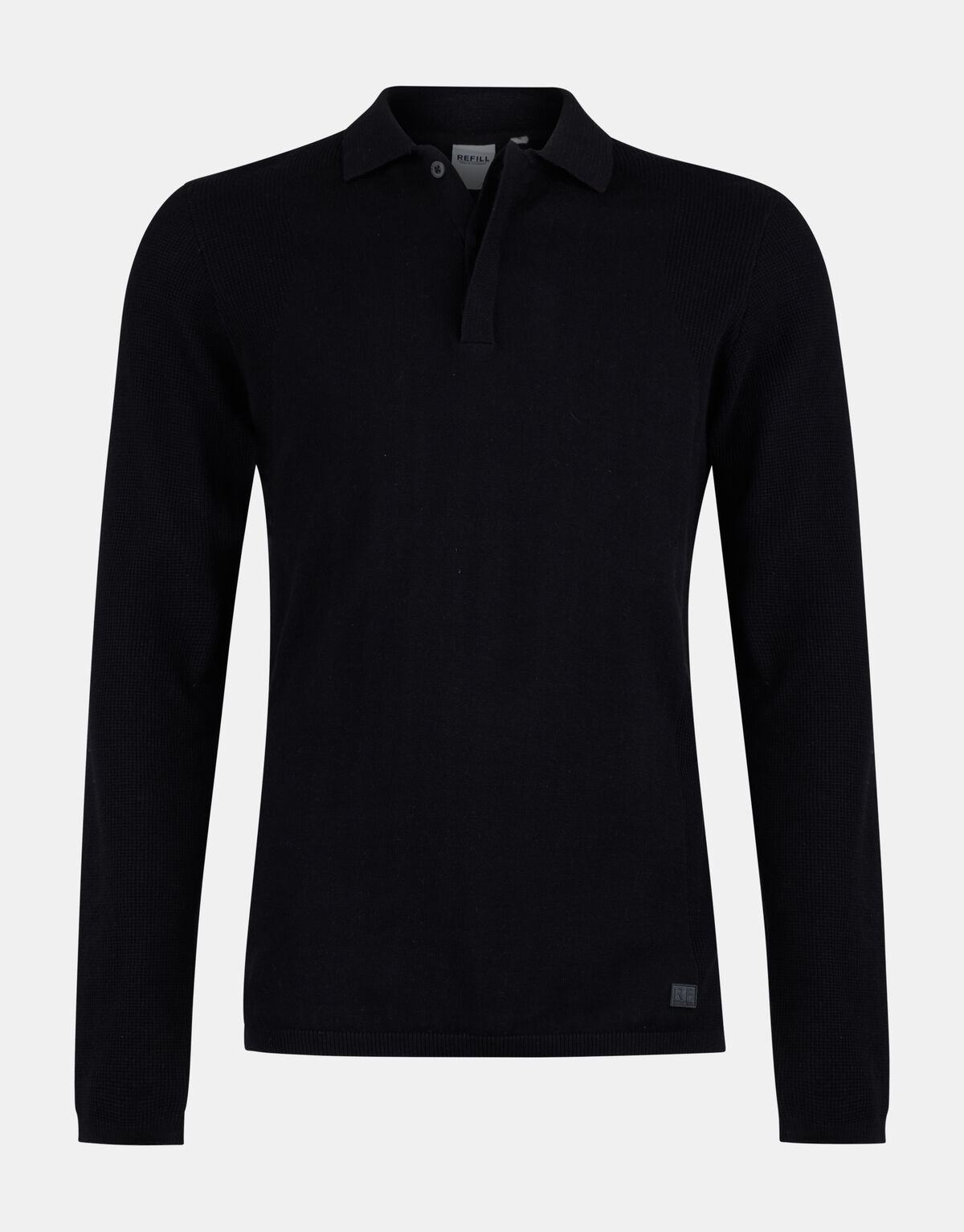 Waffel-Polo-Pullover REFILL