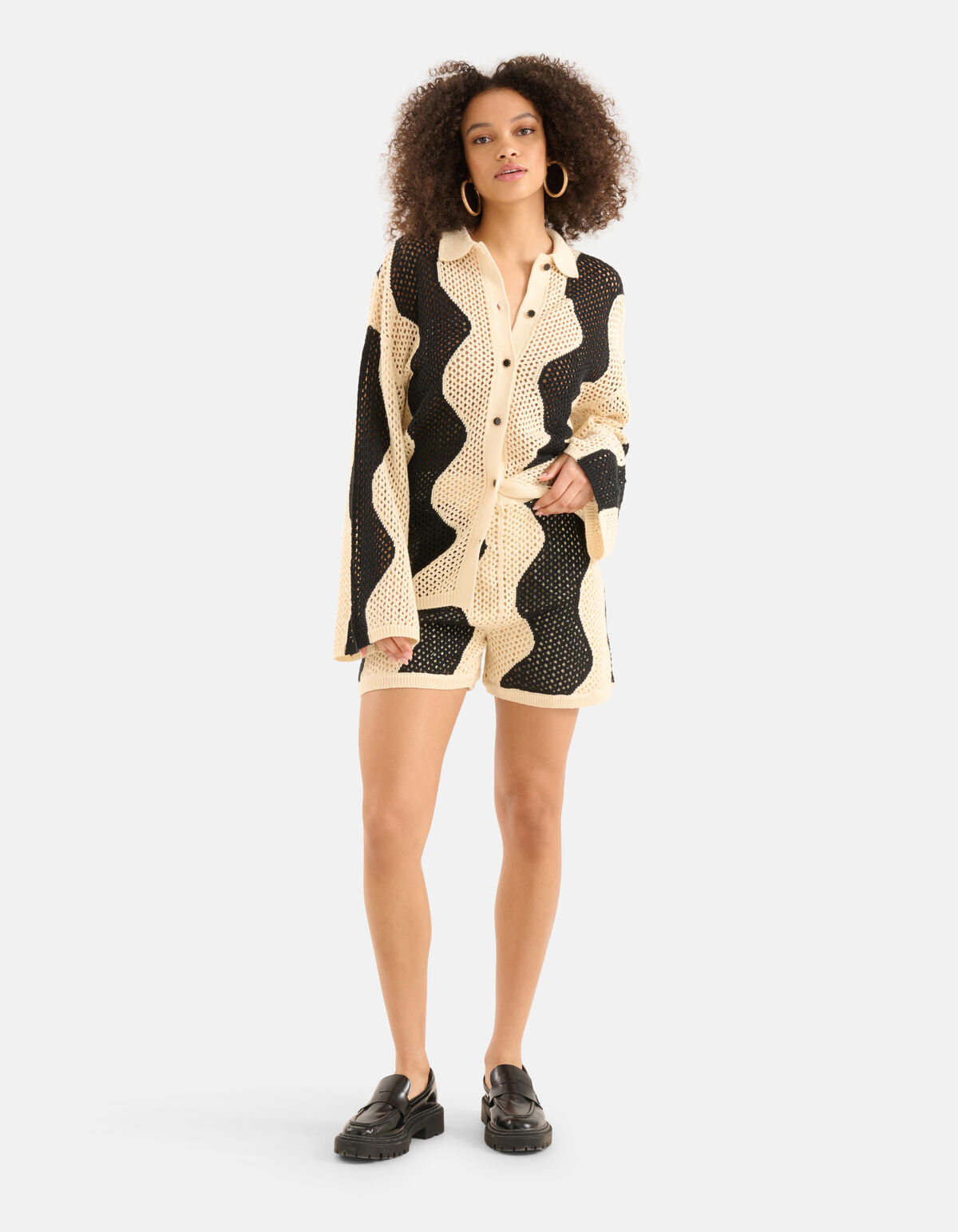 Crochet Short Off White SHOEBY WOMEN