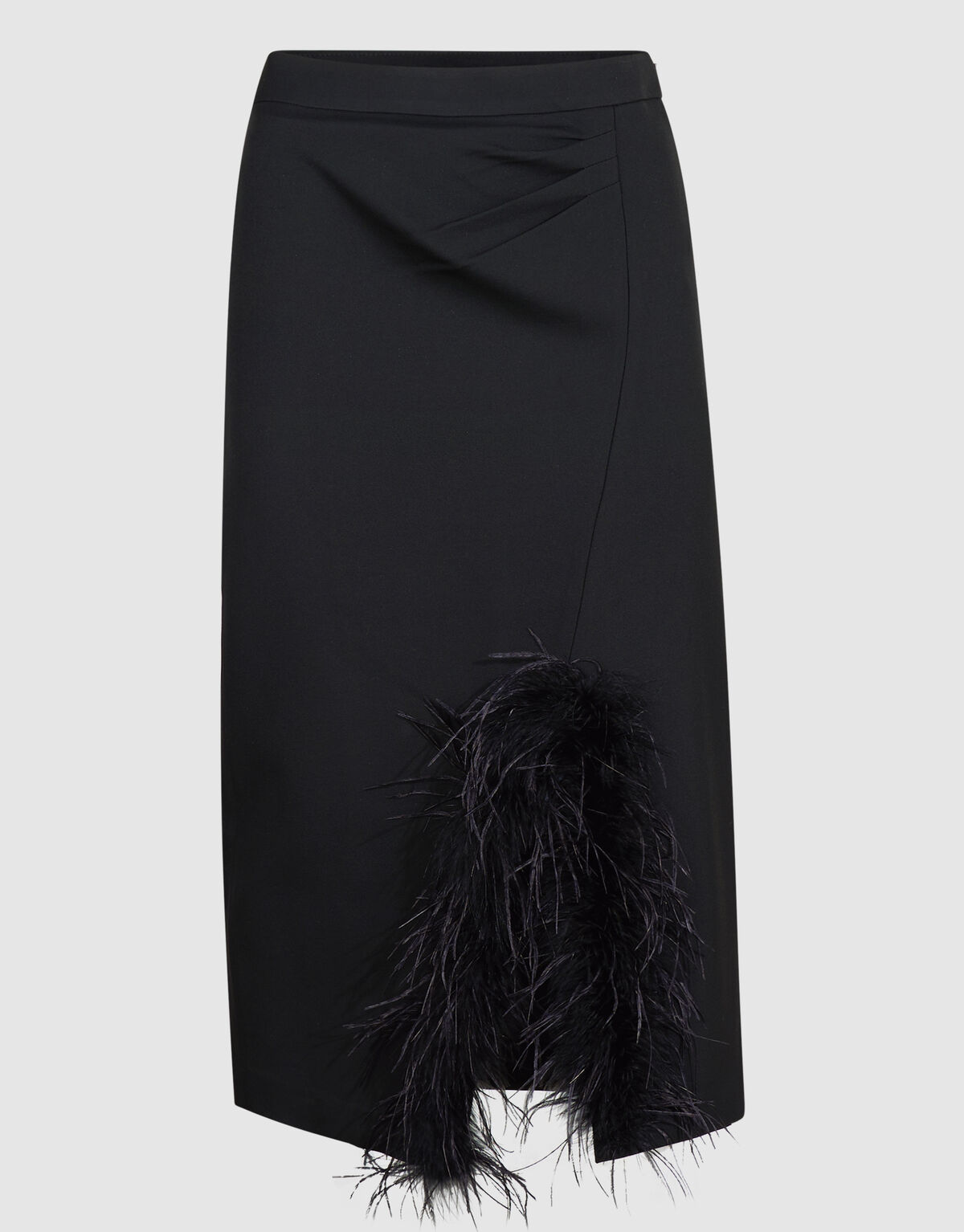 Maxirock Mit Kunstfell-Detail Schwarz By Mieke SHOEBY WOMEN