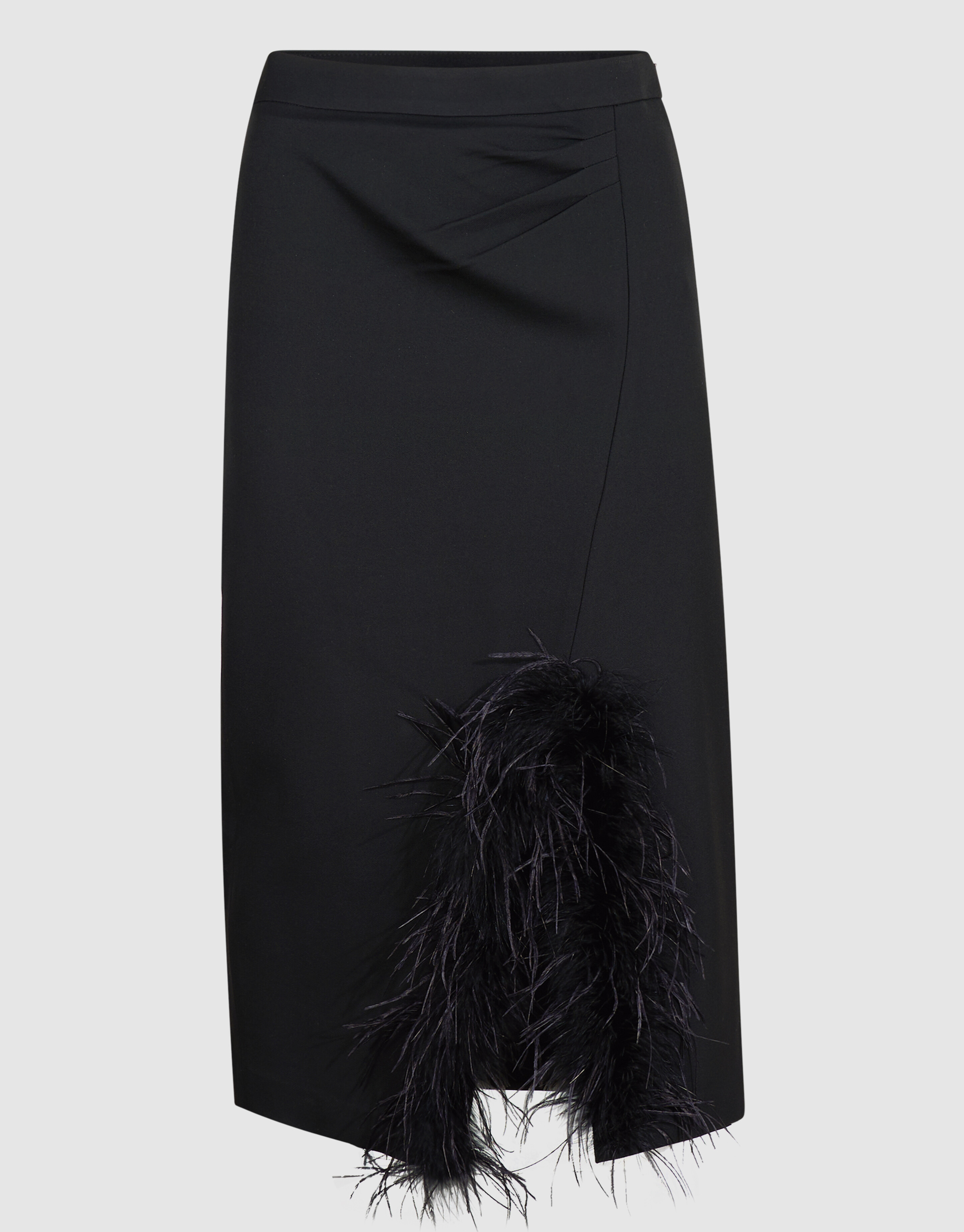 Maxirock Mit Kunstfell-Detail Schwarz By Mieke SHOEBY WOMEN