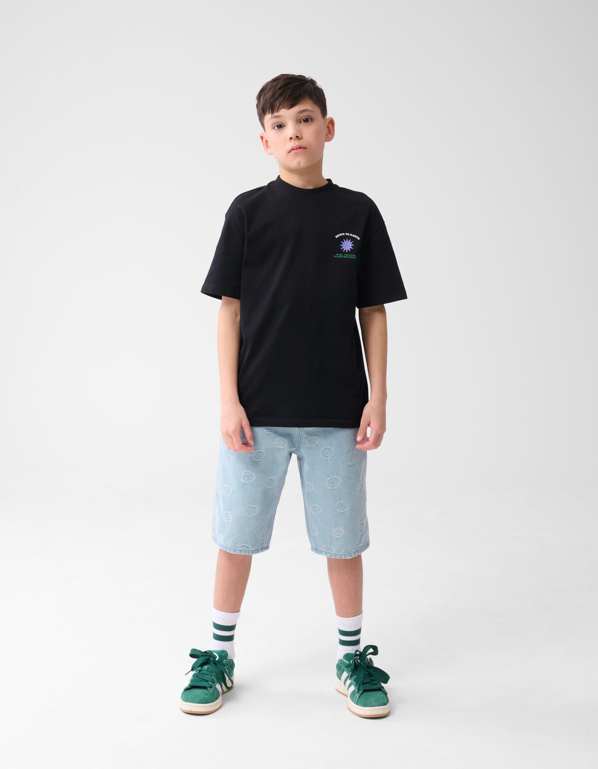 Denim Smiley Short gebleicht SHOEBY BOYS