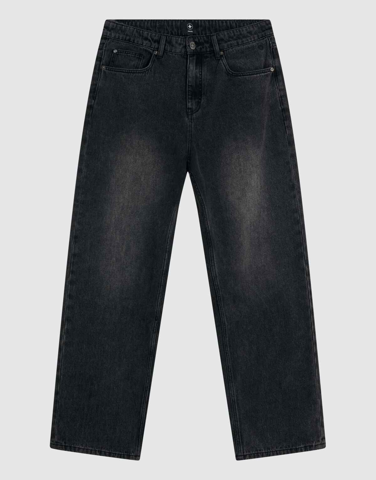 Baggy Fit Jeans Dunkelgrau L33 SHOEBY MEN