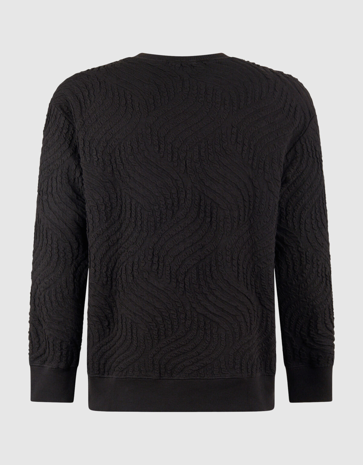 Pullover mit Wellenstruktur Dunkelbraun SHOEBY MEN