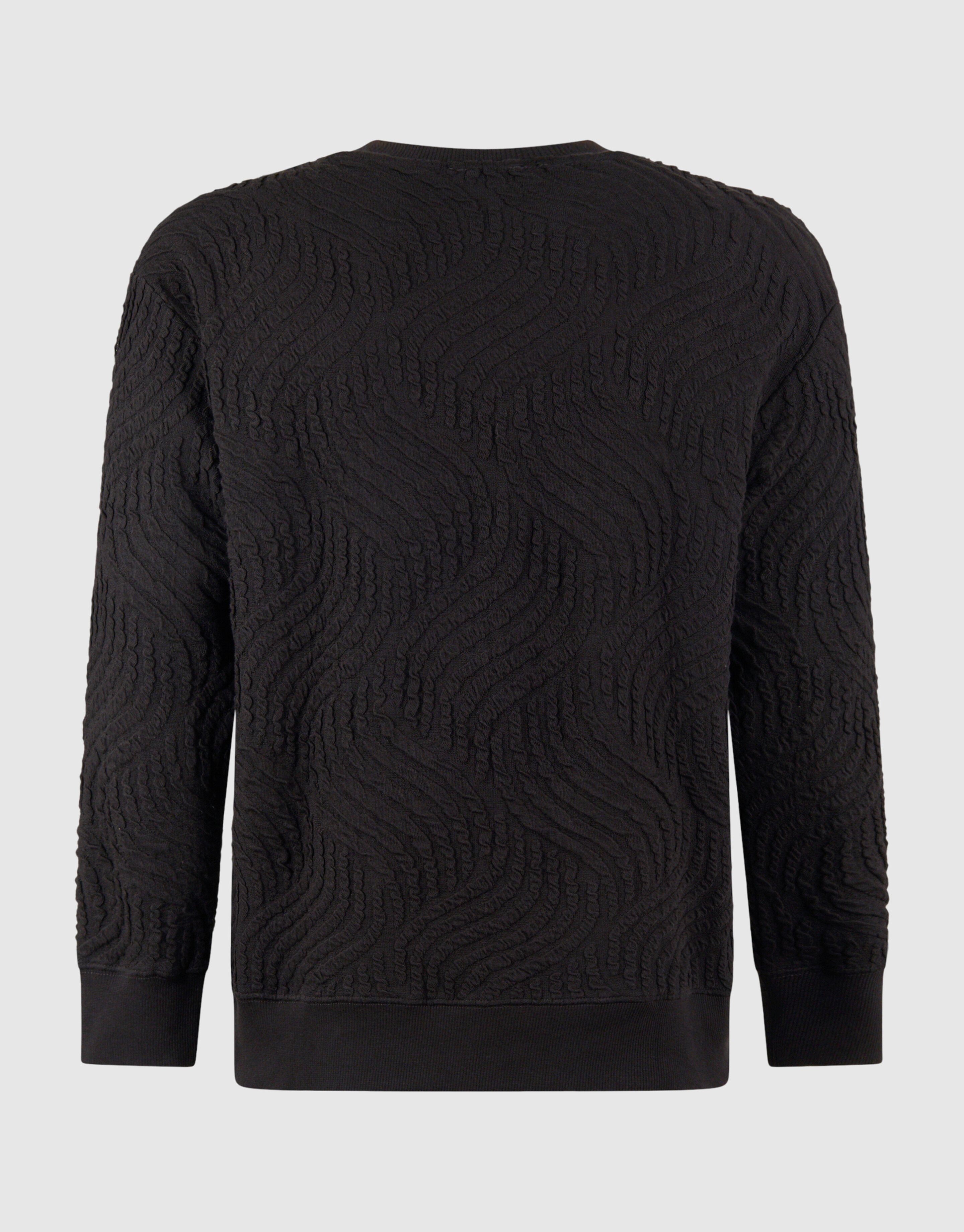 Pullover mit Wellenstruktur Dunkelbraun SHOEBY MEN