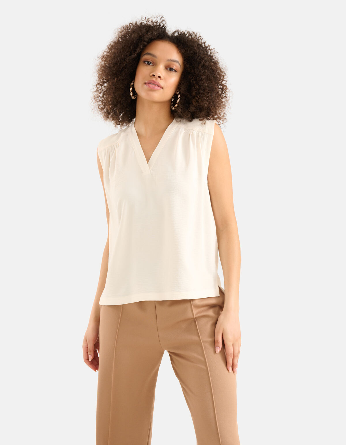 Top mit V-Ausschnitt Off White SHOEBY WOMEN