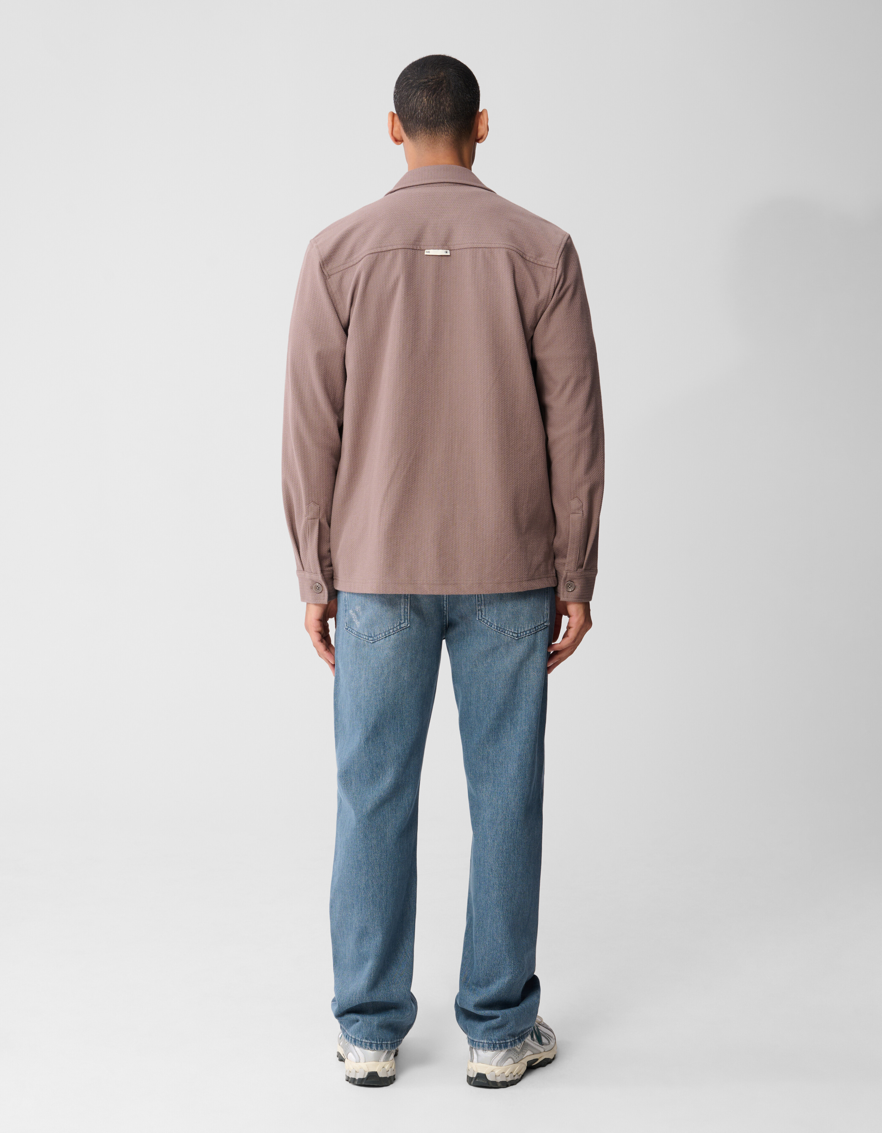 Strukturiertes Overshirt Hellbraun SHOEBY MEN