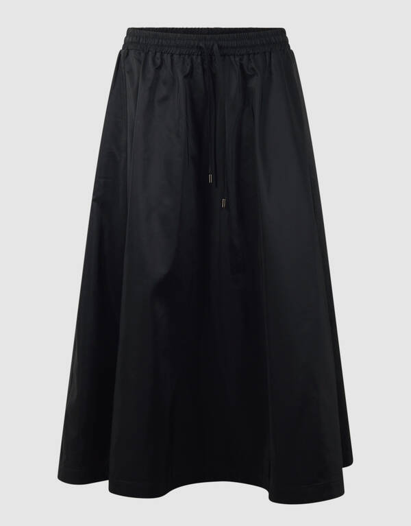 Weit geschnittener sportlicher Maxi-Rock Schwarz SHOEBY WOMEN