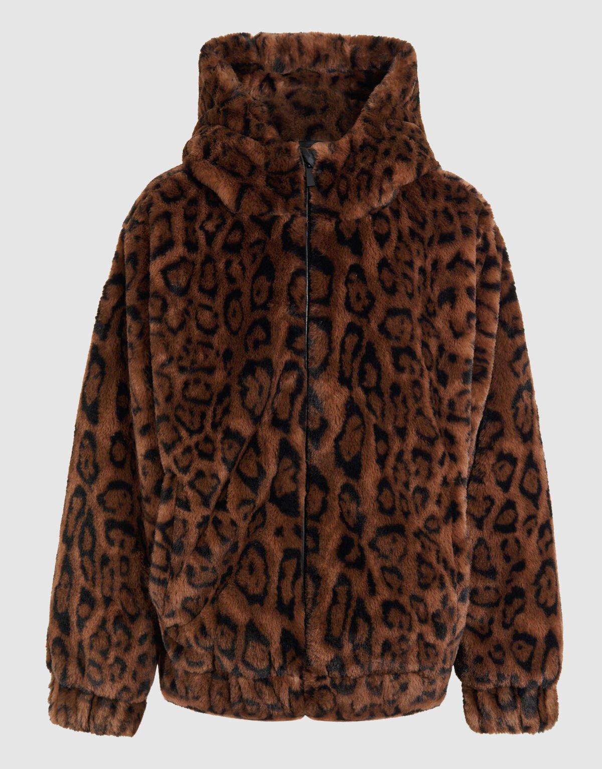 Pelz Leopard Jacke Braun SHOEBY GIRLS