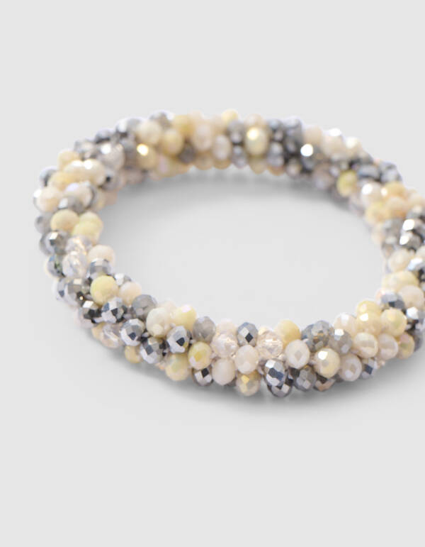 Perlen Haargummi Silber SHOEBY ACCESSOIRES