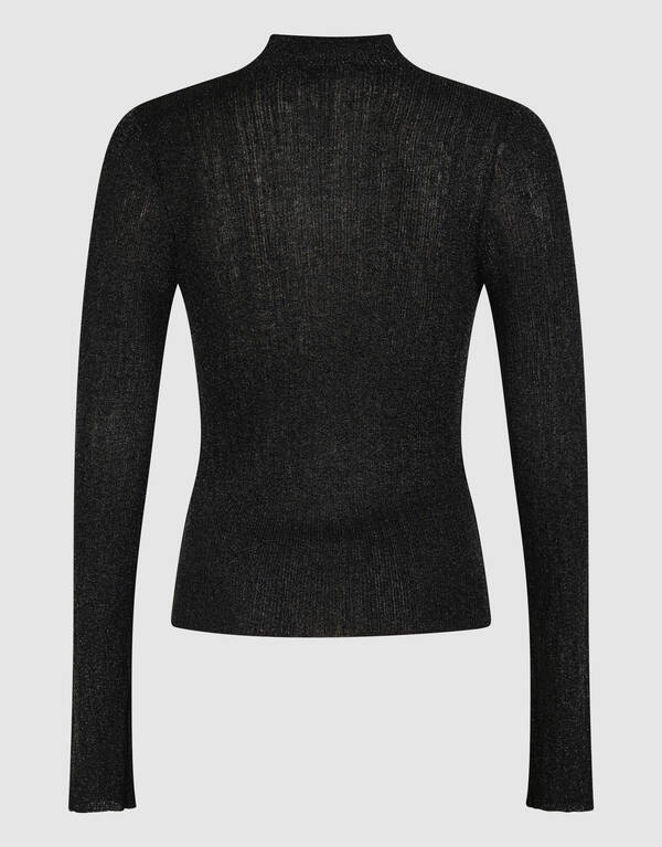 Glitzer Col Top Schwarz SHOEBY WOMEN