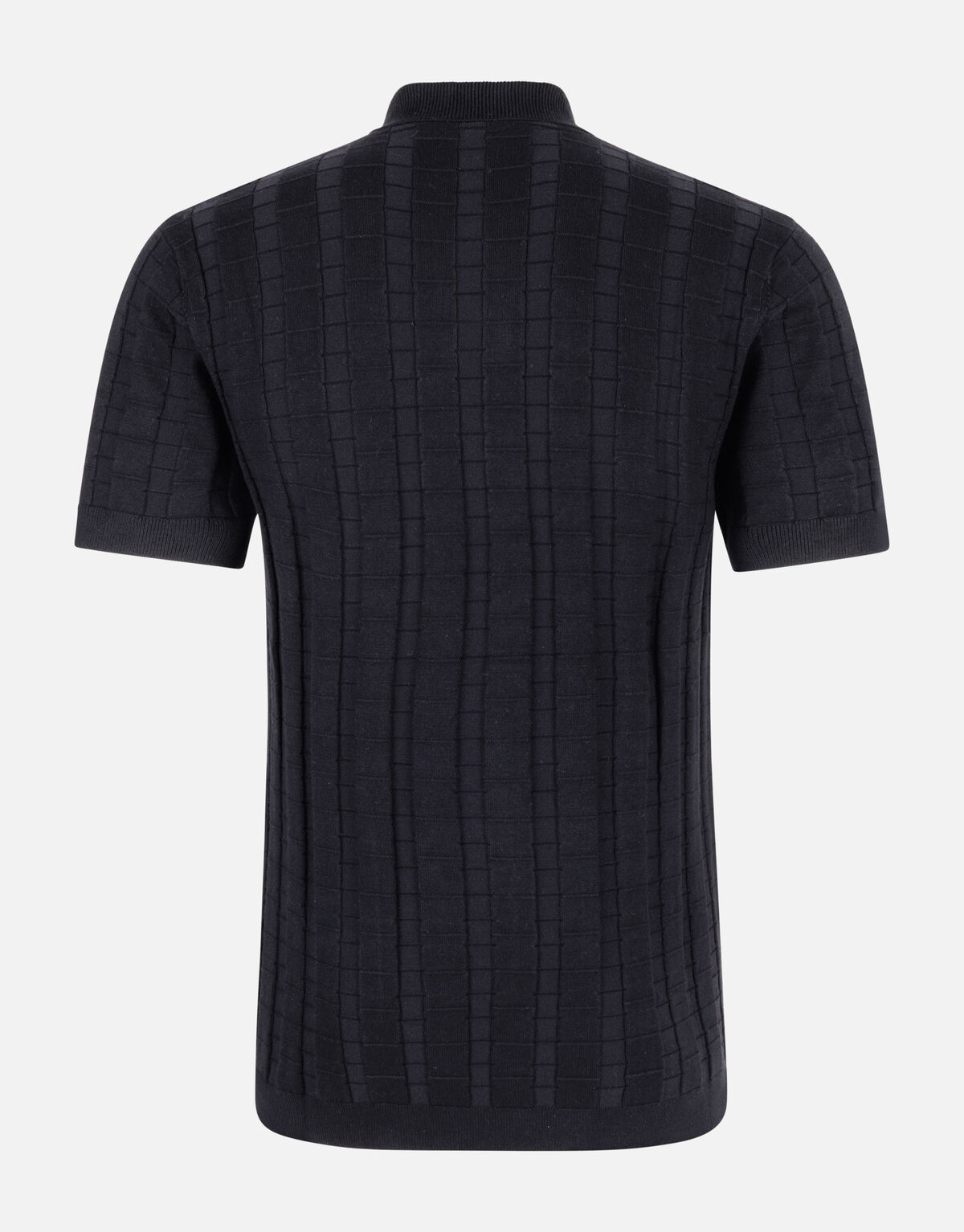 Blockstruktur-Polo Schwarz SHOEBY MEN