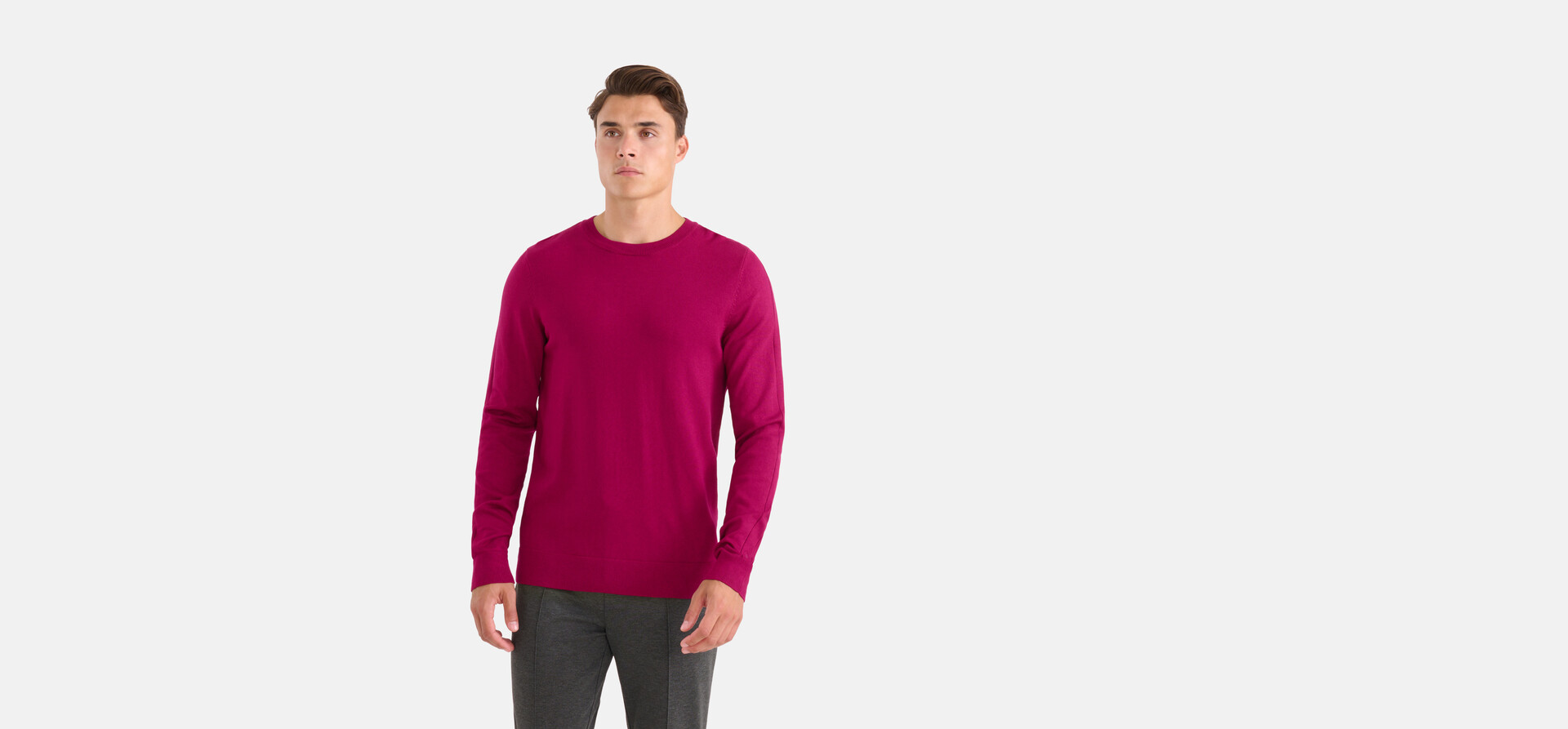 Pullover mit Rundhalsausschnitt Lila SHOEBY MEN