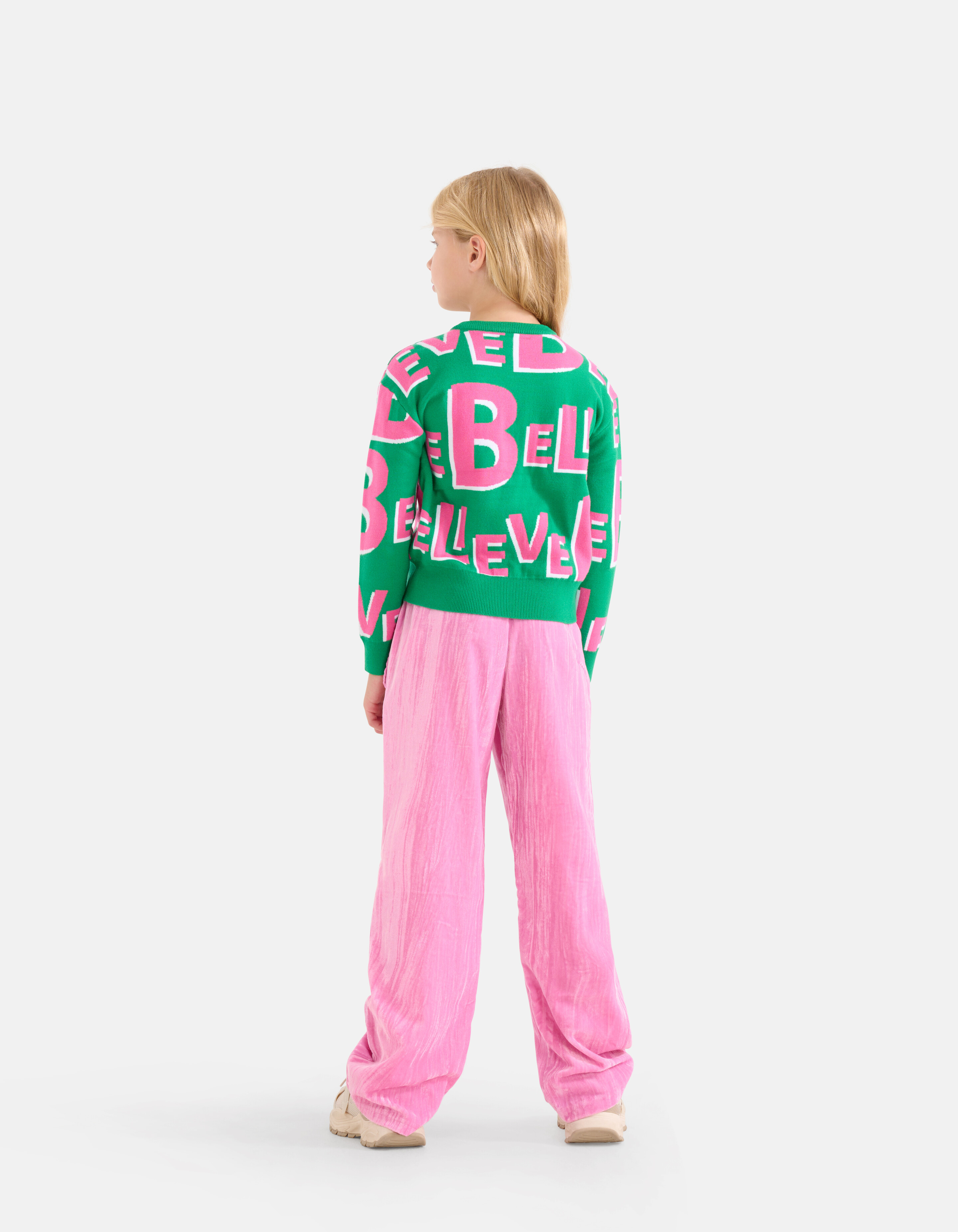 Bedruckter Pullover Grün SHOEBY GIRLS