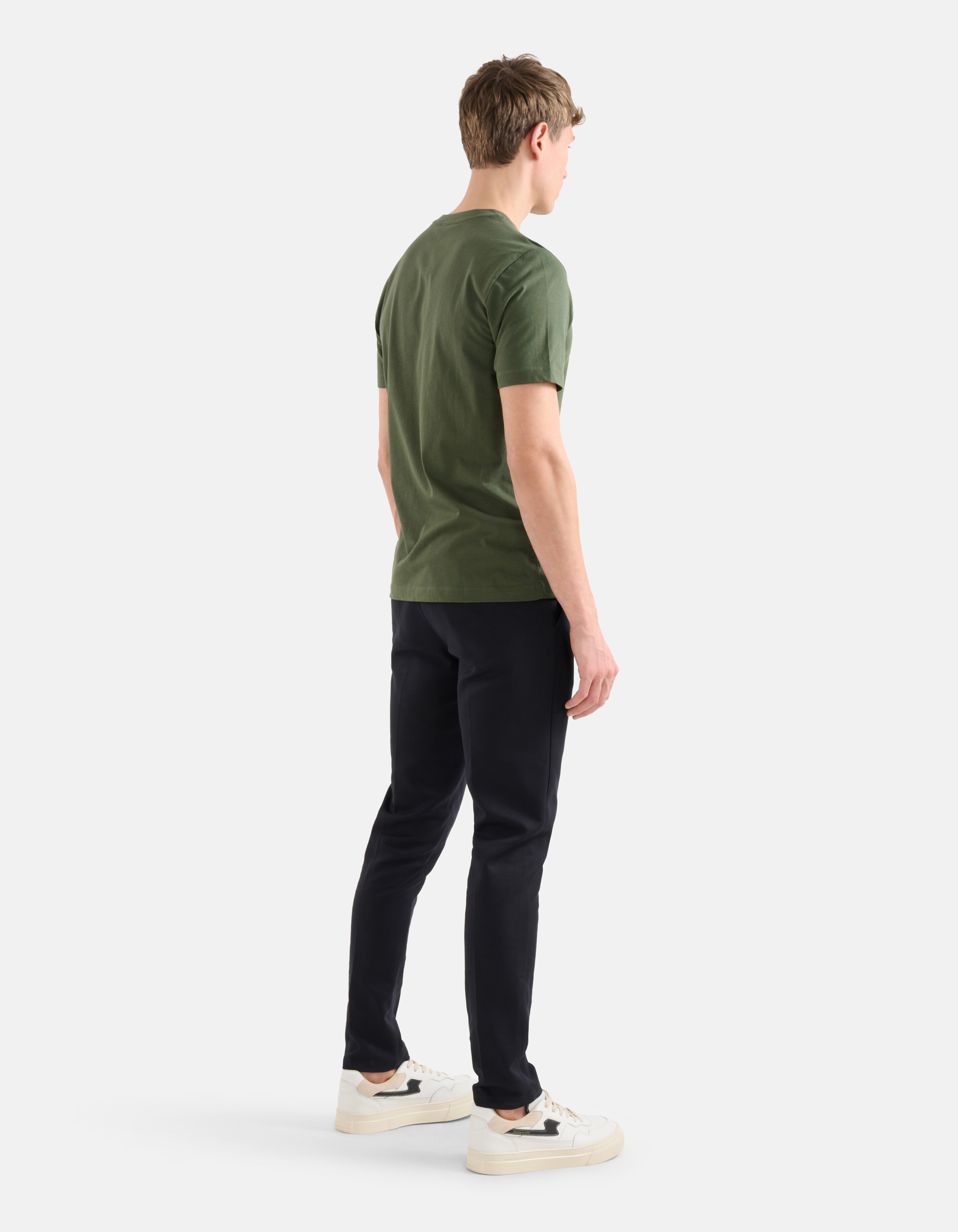 Regular Fit T-shirt Dunkelgrün SHOEBY MEN