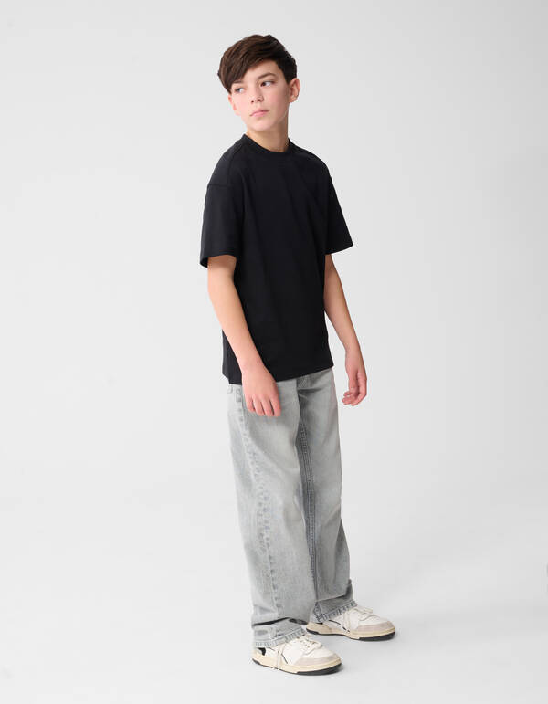 Label T-Shirt Schwarz SHOEBY BOYS