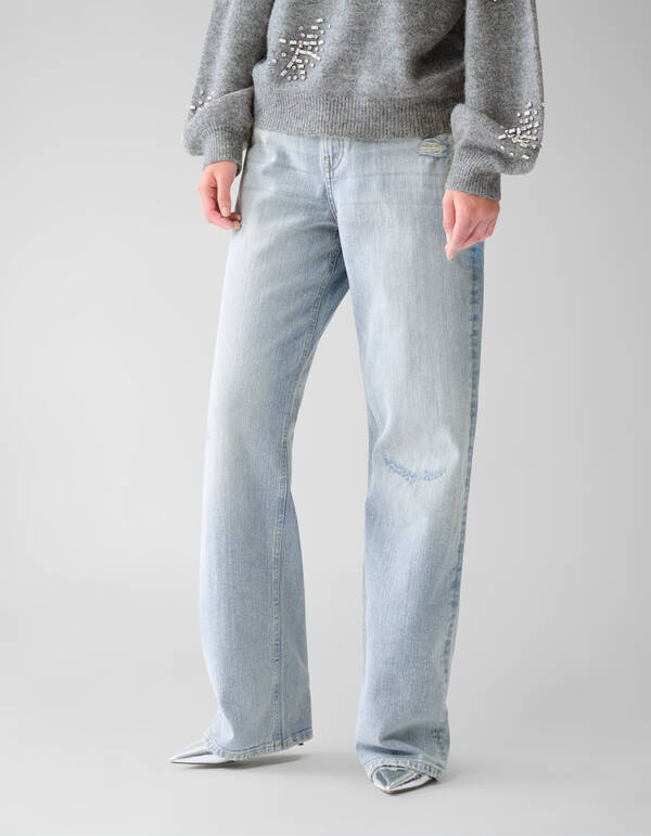 Weit geschnittene Jeans Hellblau von Fred SHOEBY WOMEN