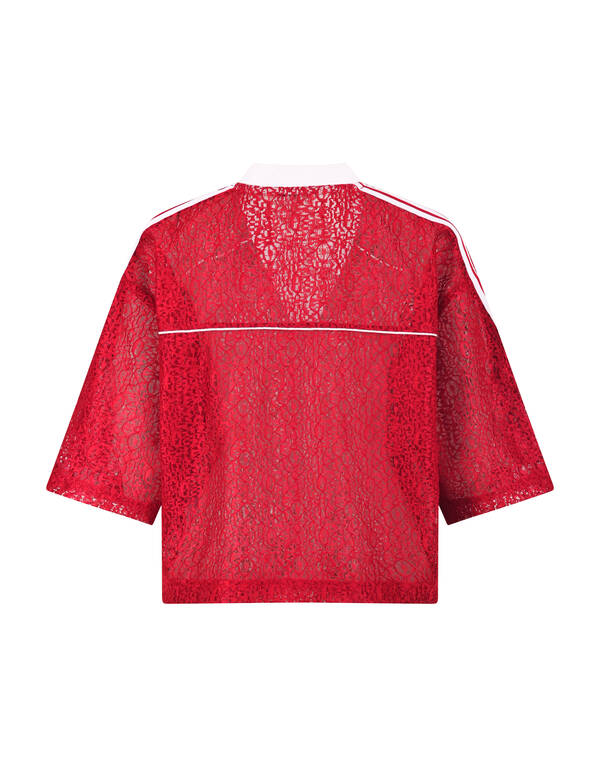 Sportliches Spitzen-T-Shirt Rot SHOEBY WOMEN