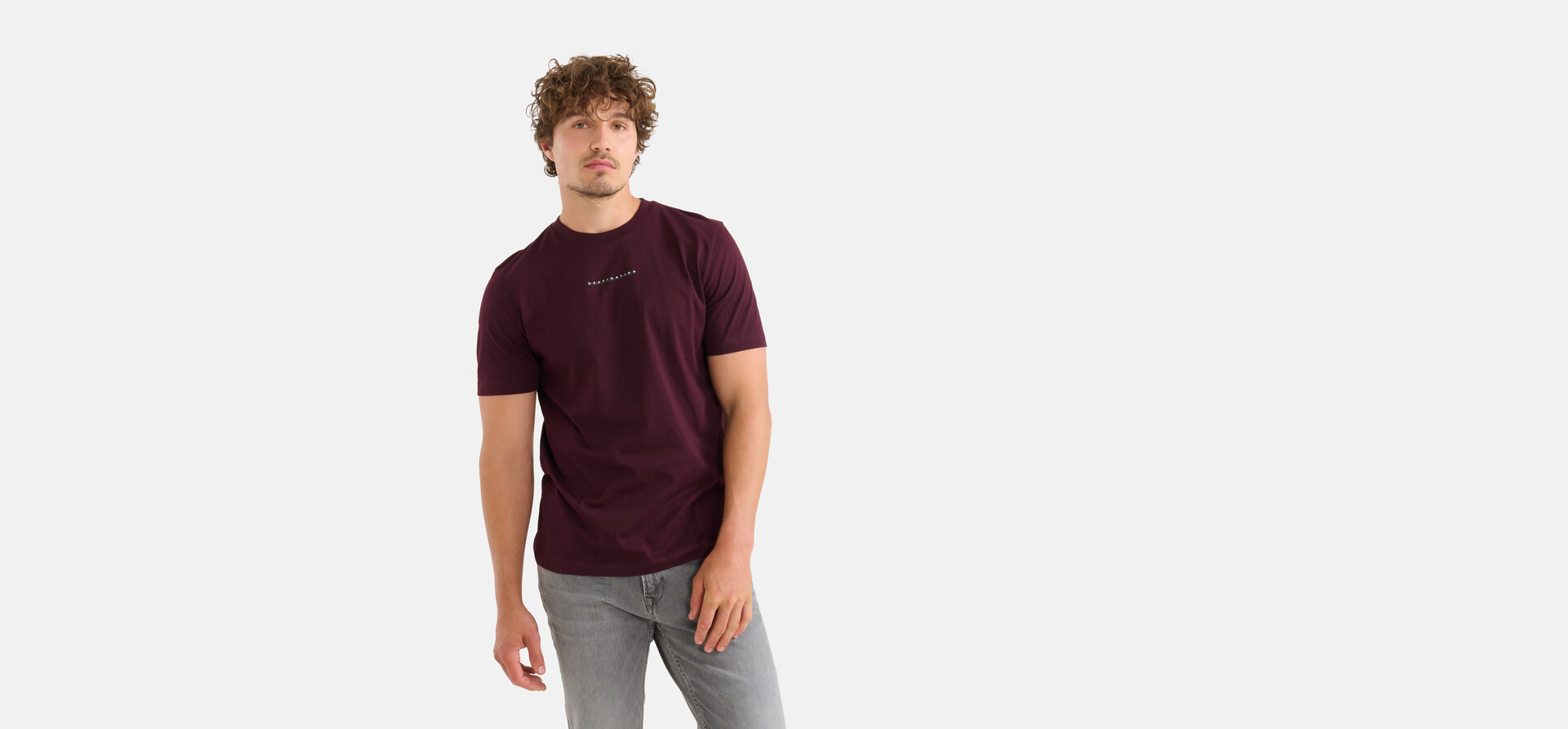Kunstwerk T-shirt Bordeaux SHOEBY MEN