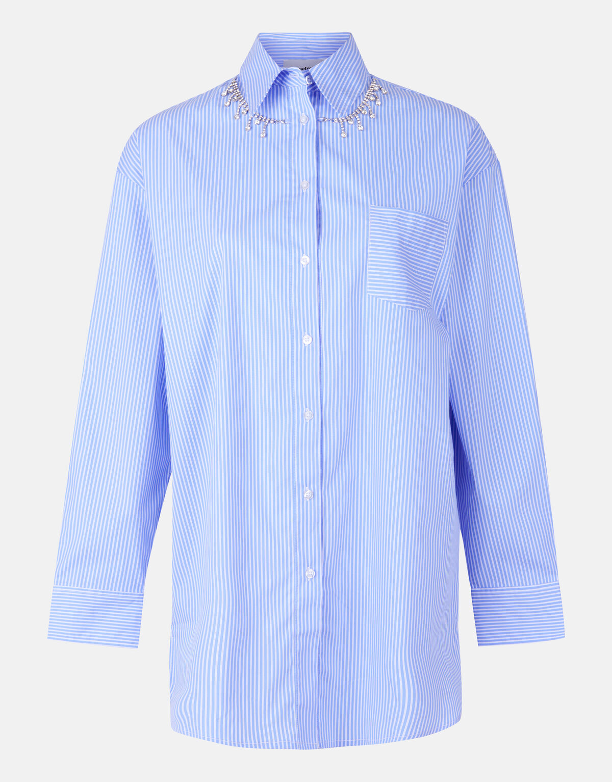 Bluse mit Nadelstreifen und Strass SHOEBY WOMEN