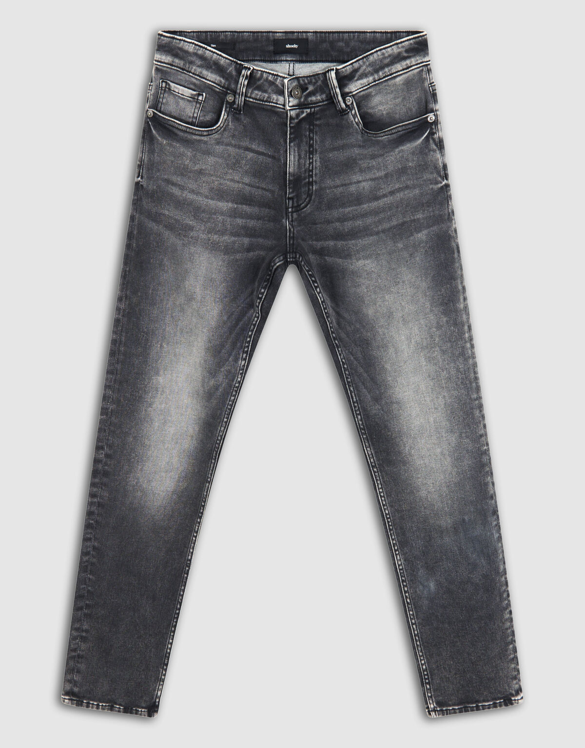 Slim Fit Jog Jeans Grijs L32 SHOEBY MEN