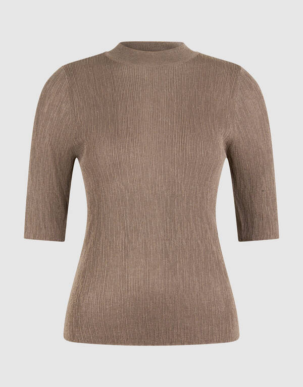 Lurex Struktur Top Khaki SHOEBY WOMEN