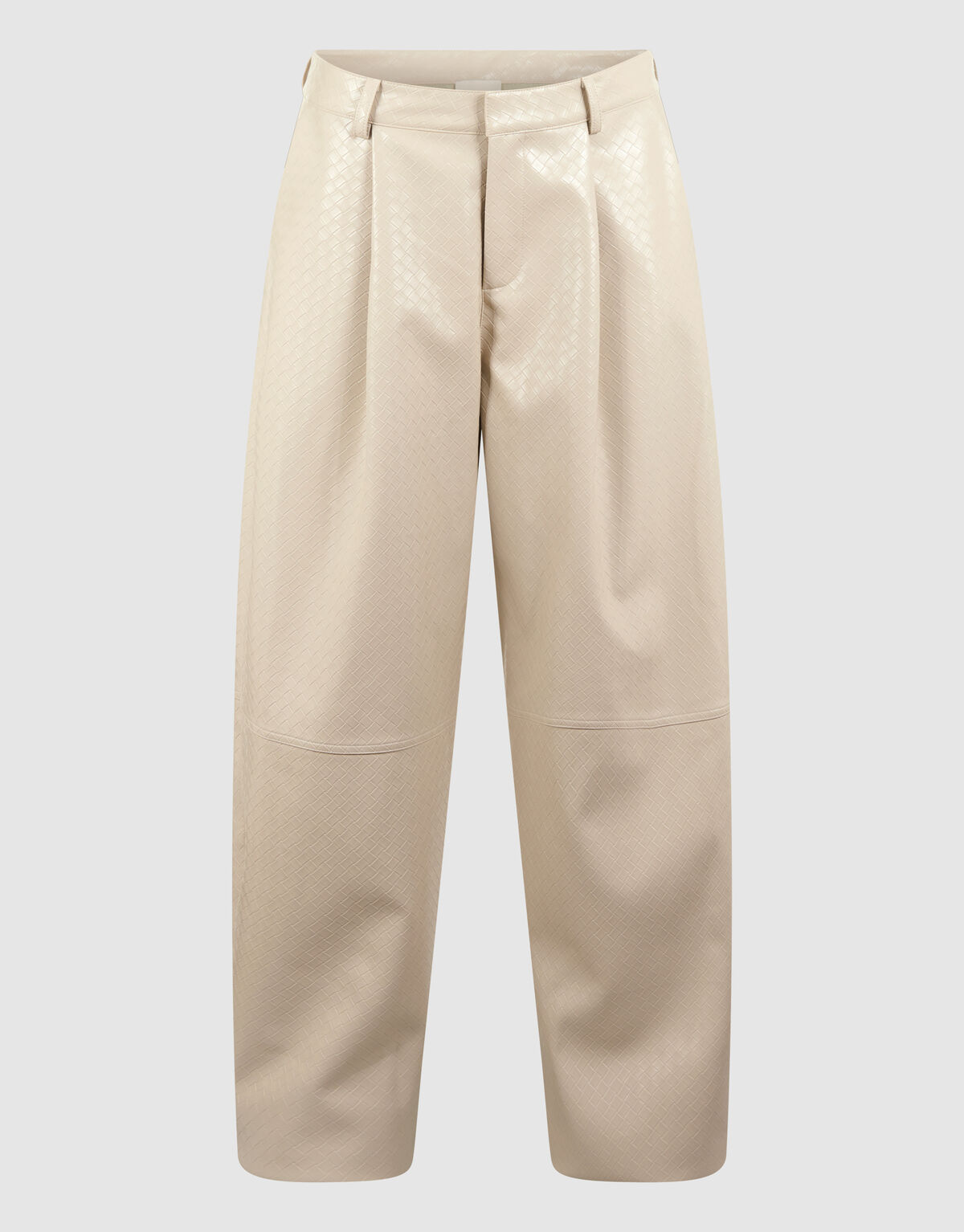 Lernen Geflochtenes Barrel Fit Hose Gebrochen Wei&szlig; SHOEBY WOMEN