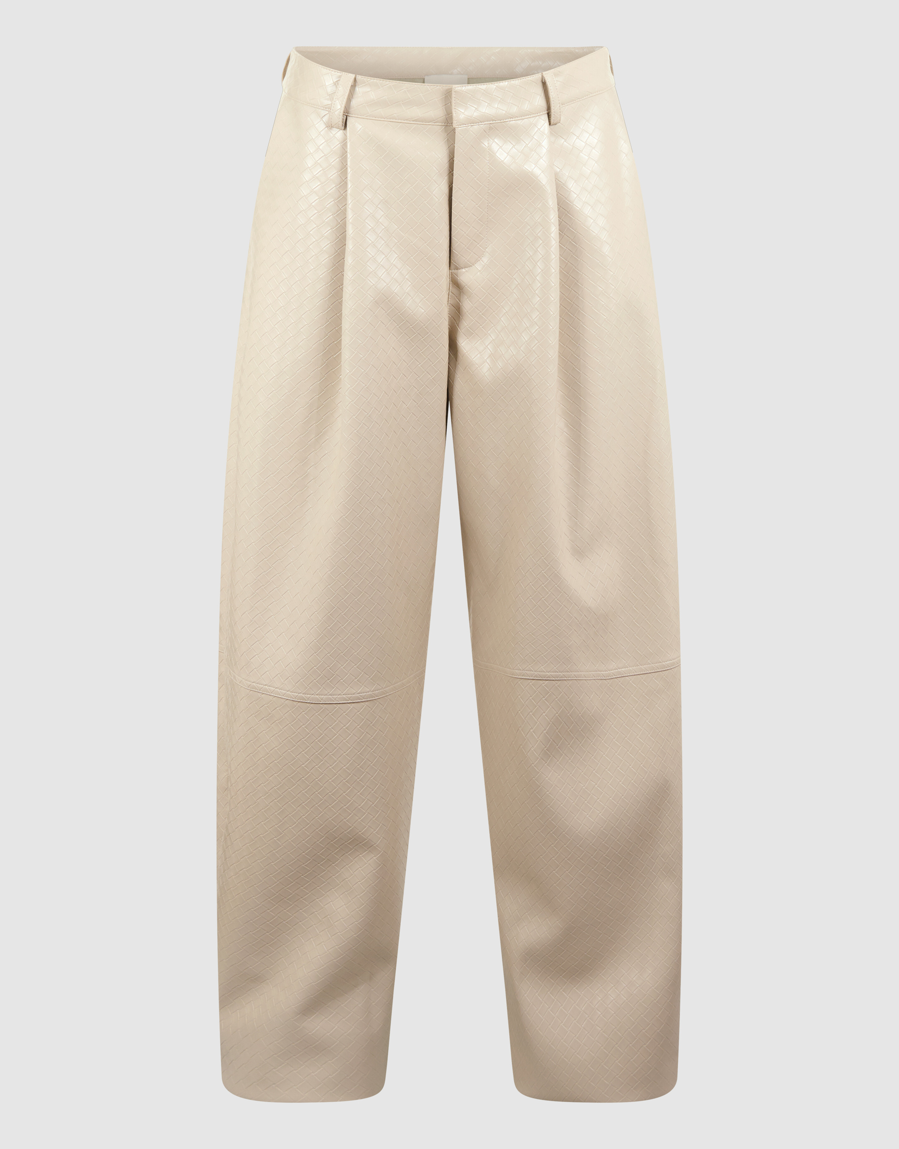 Lernen Geflochtenes Barrel Fit Hose Gebrochen Wei&szlig; SHOEBY WOMEN