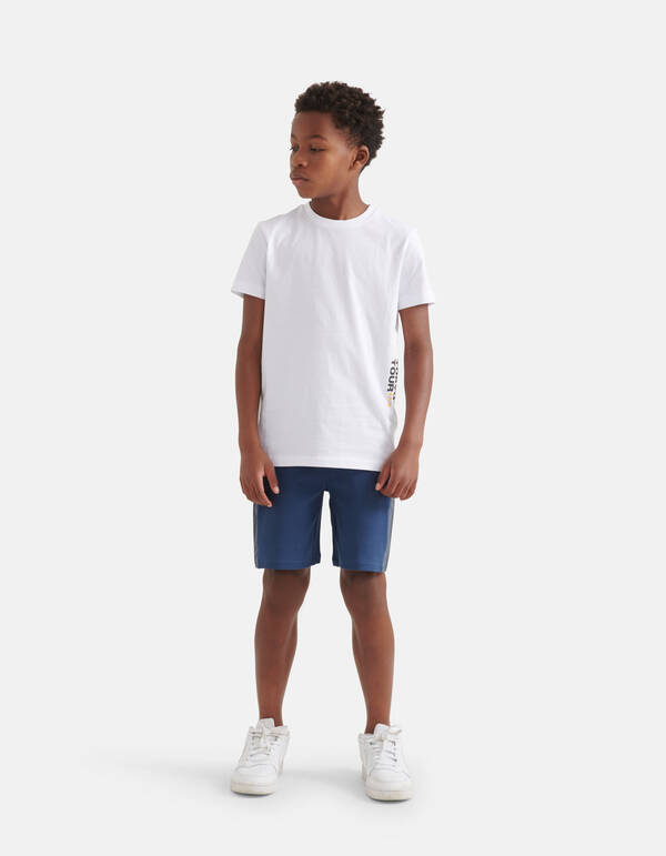 Grafisches Artwork T-Shirt Weiß SHOEBY BOYS