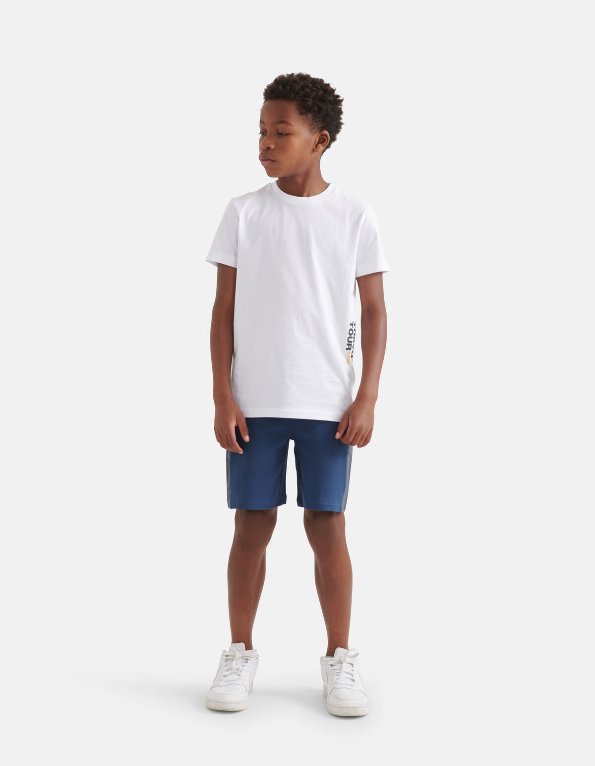 Grafik-T-Shirt Weiß SHOEBY BOYS