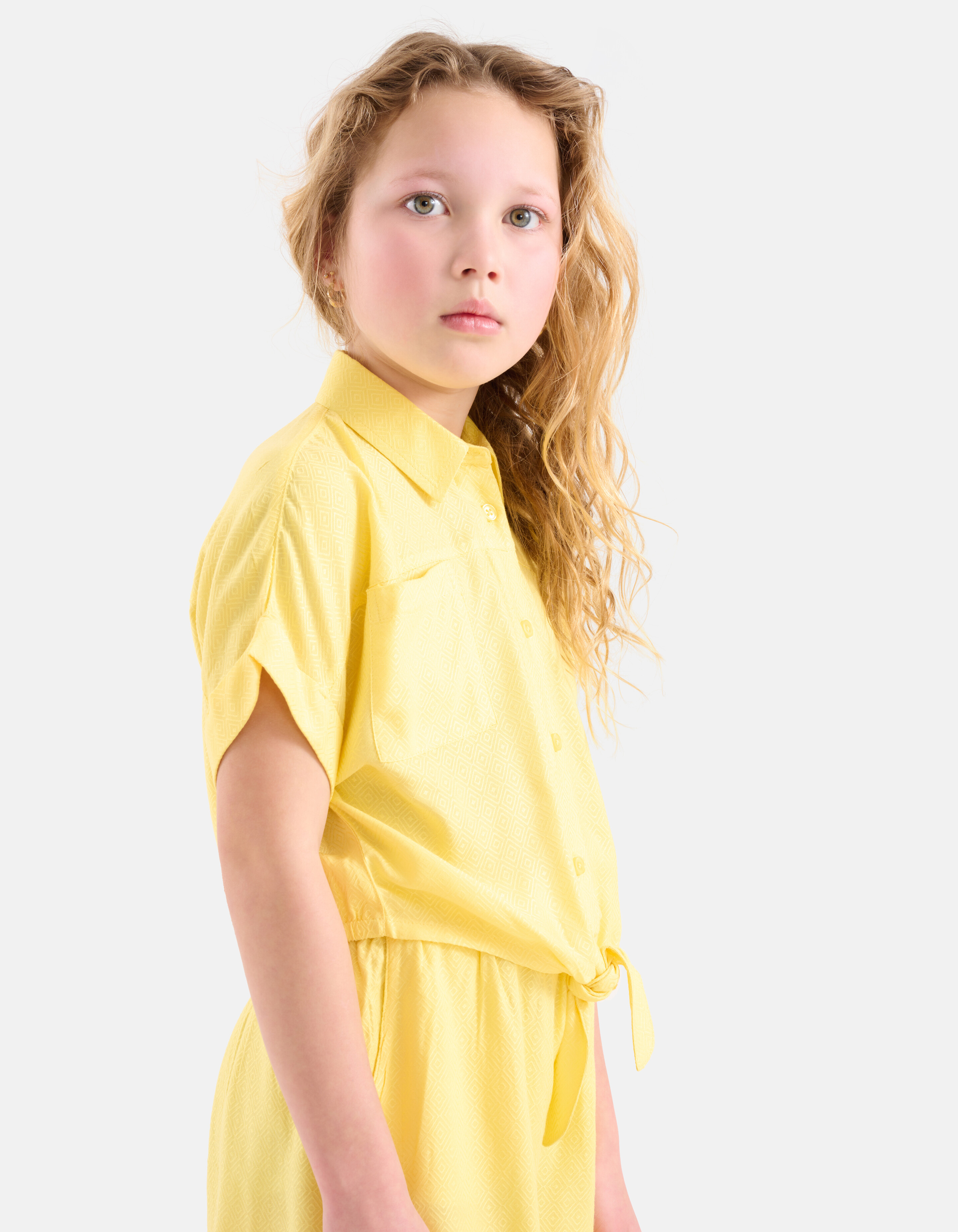 Jacquard-Bluse Gelb SHOEBY GIRLS