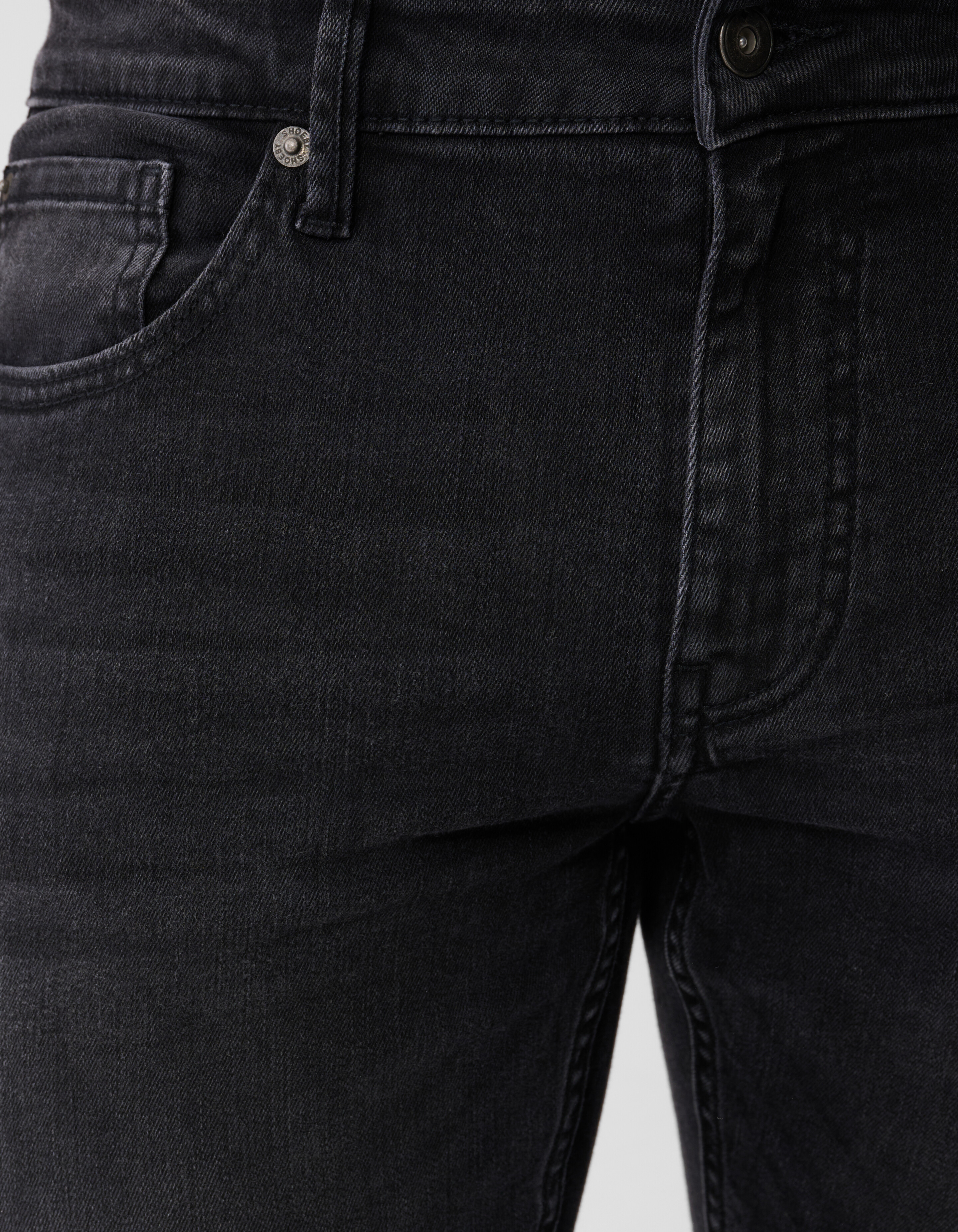 Slim Fit Jeans Washed Black L32 SHOEBY MEN