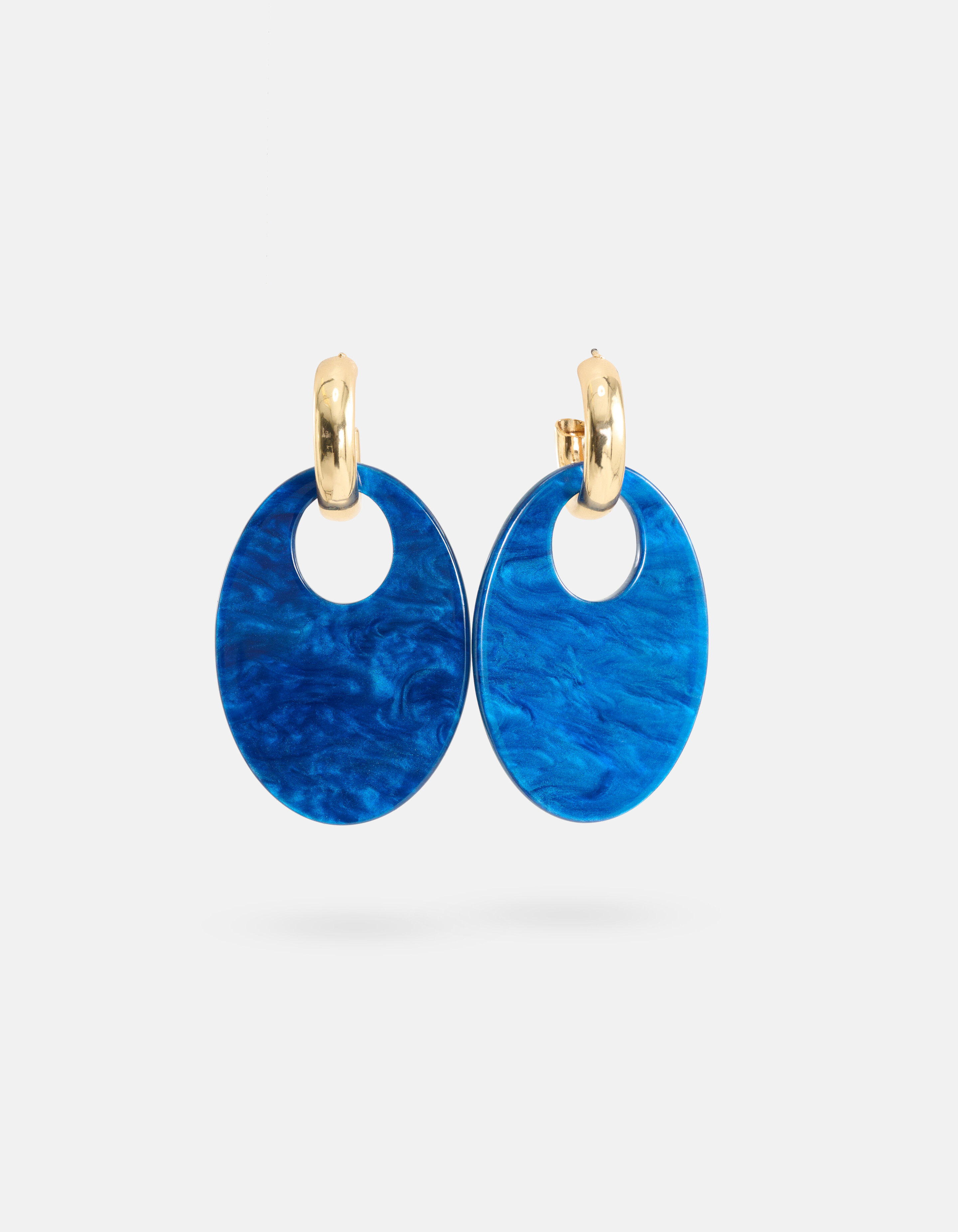 Ovale Oorbellen Blauw SHOEBY ACCESSOIRES