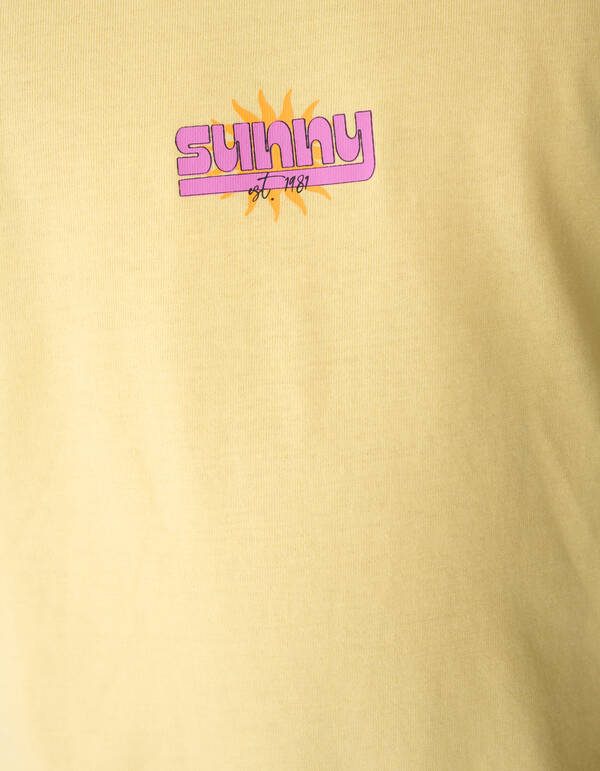 Sunny Artwork T-Shirt Gelb SHOEBY GIRLS