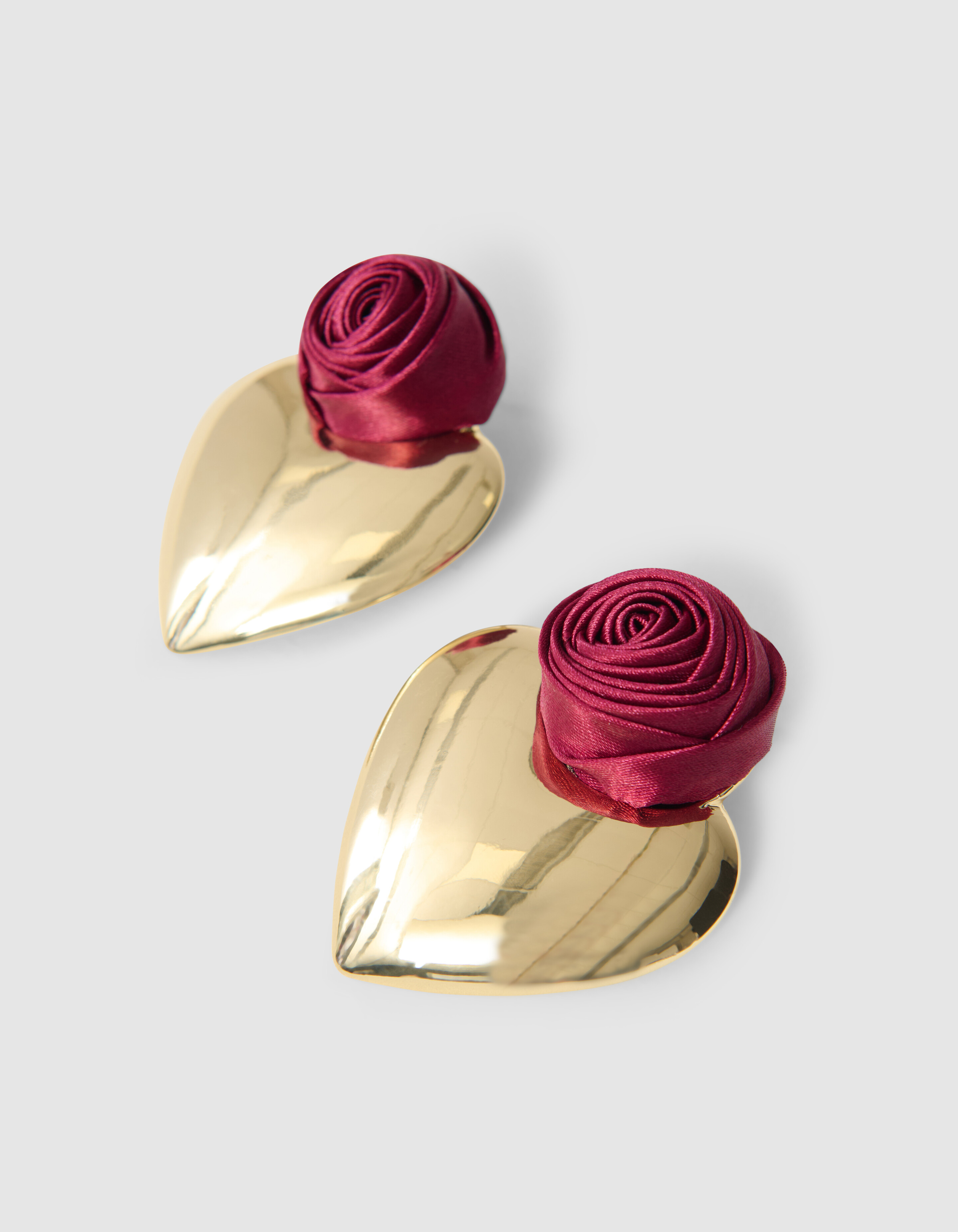 Rose Herz Ohrringe Gold SHOEBY ACCESSOIRES