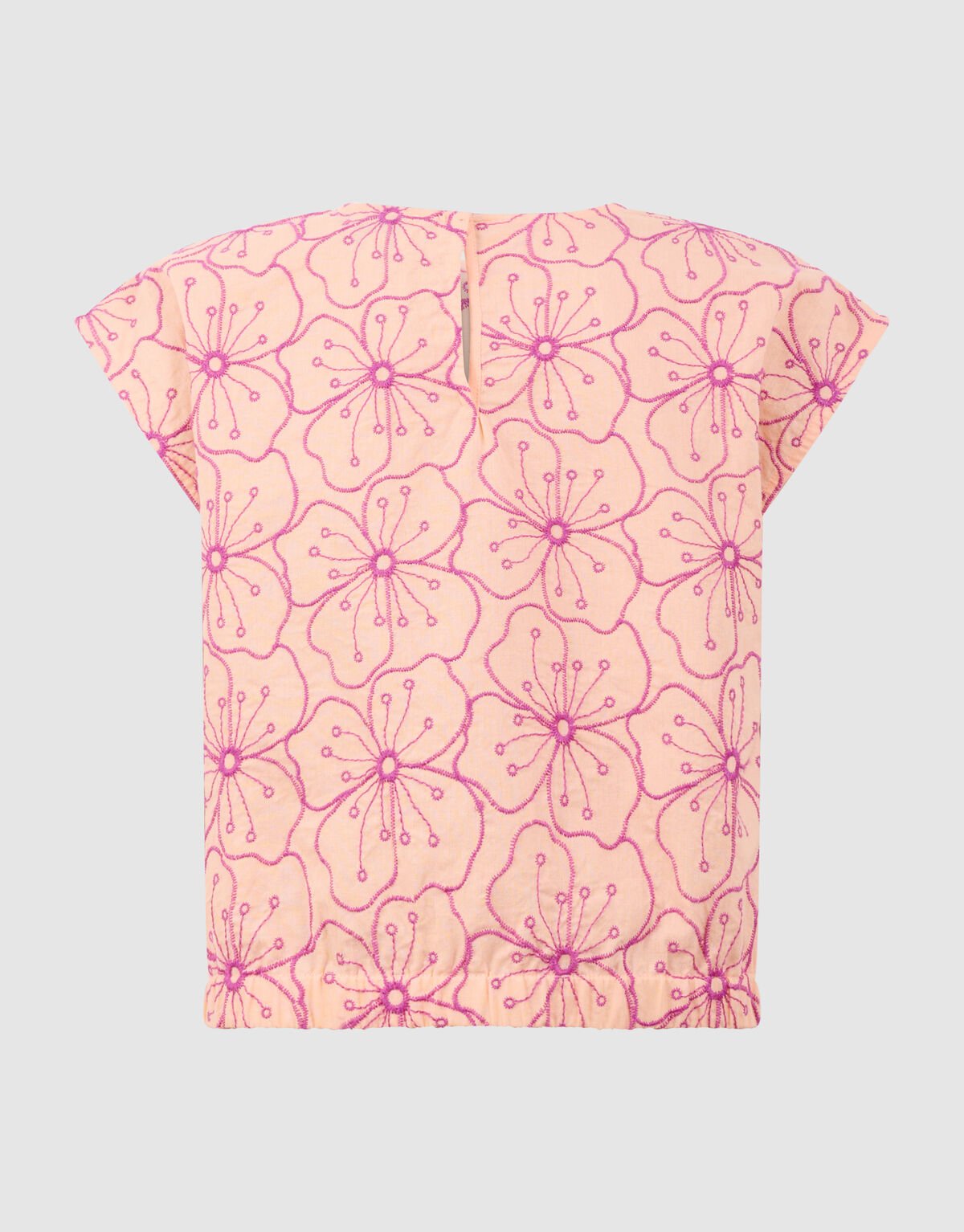 Bluse mit Blumenstickerei Hellorange SHOEBY GIRLS