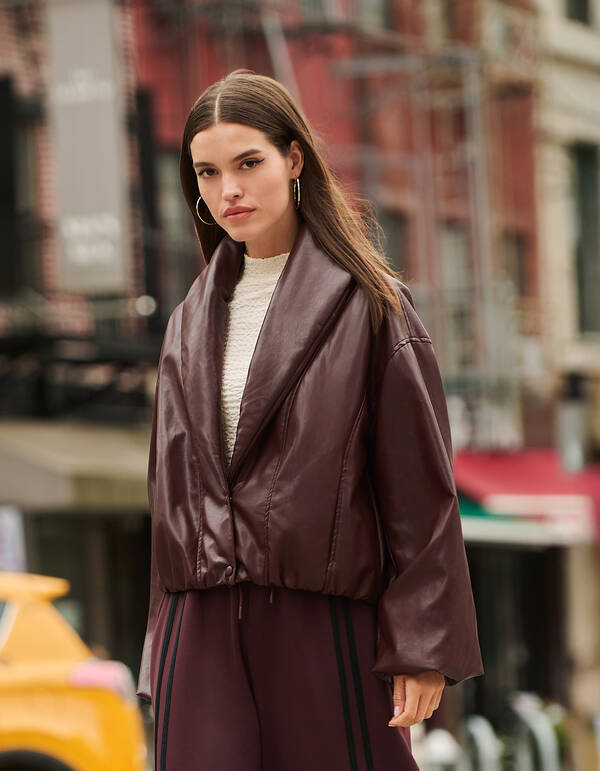 Bomberjacke mit Kragen, Dunkelrot SHOEBY WOMEN
