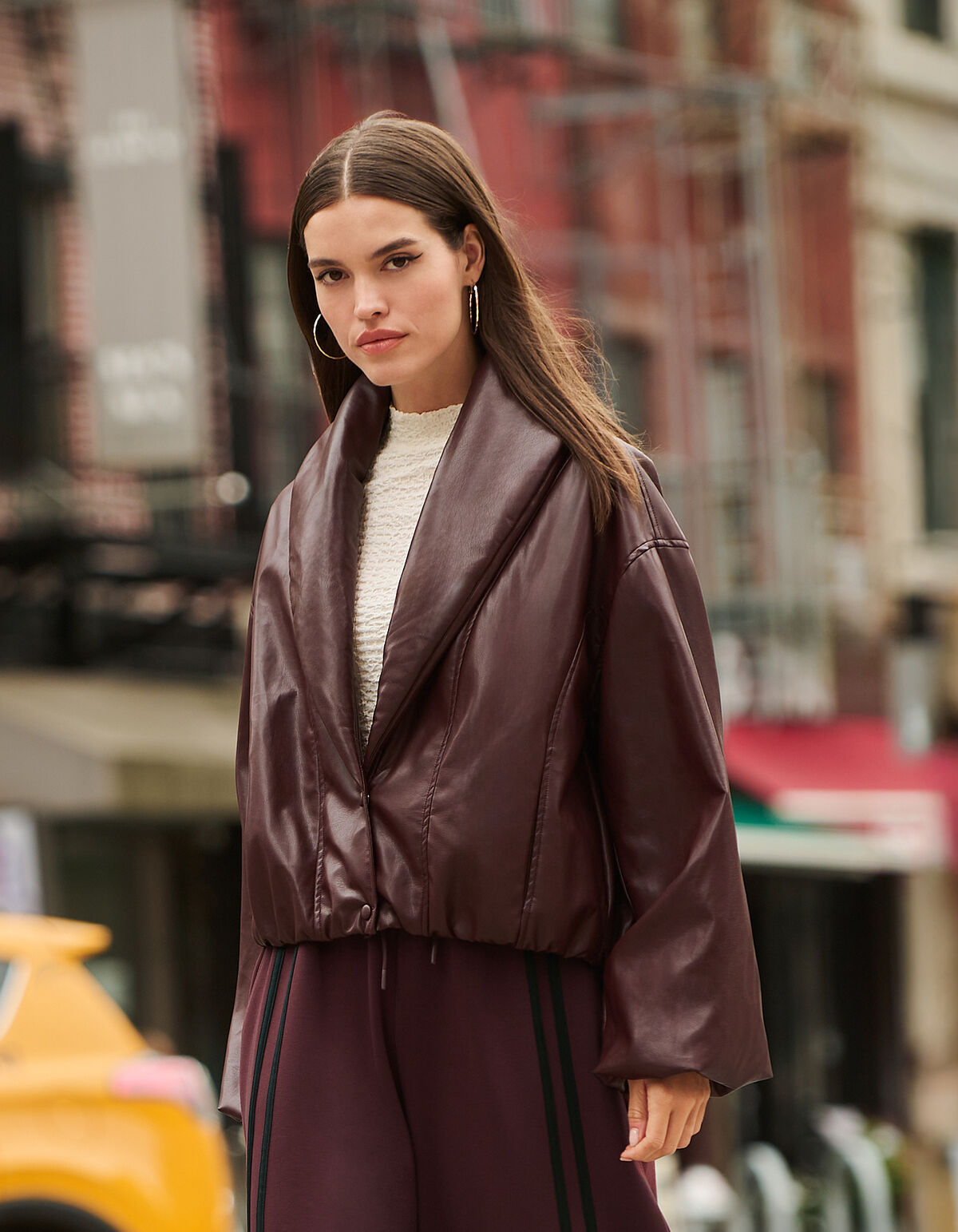 Bomberjacke mit Kragen, Dunkelrot SHOEBY WOMEN
