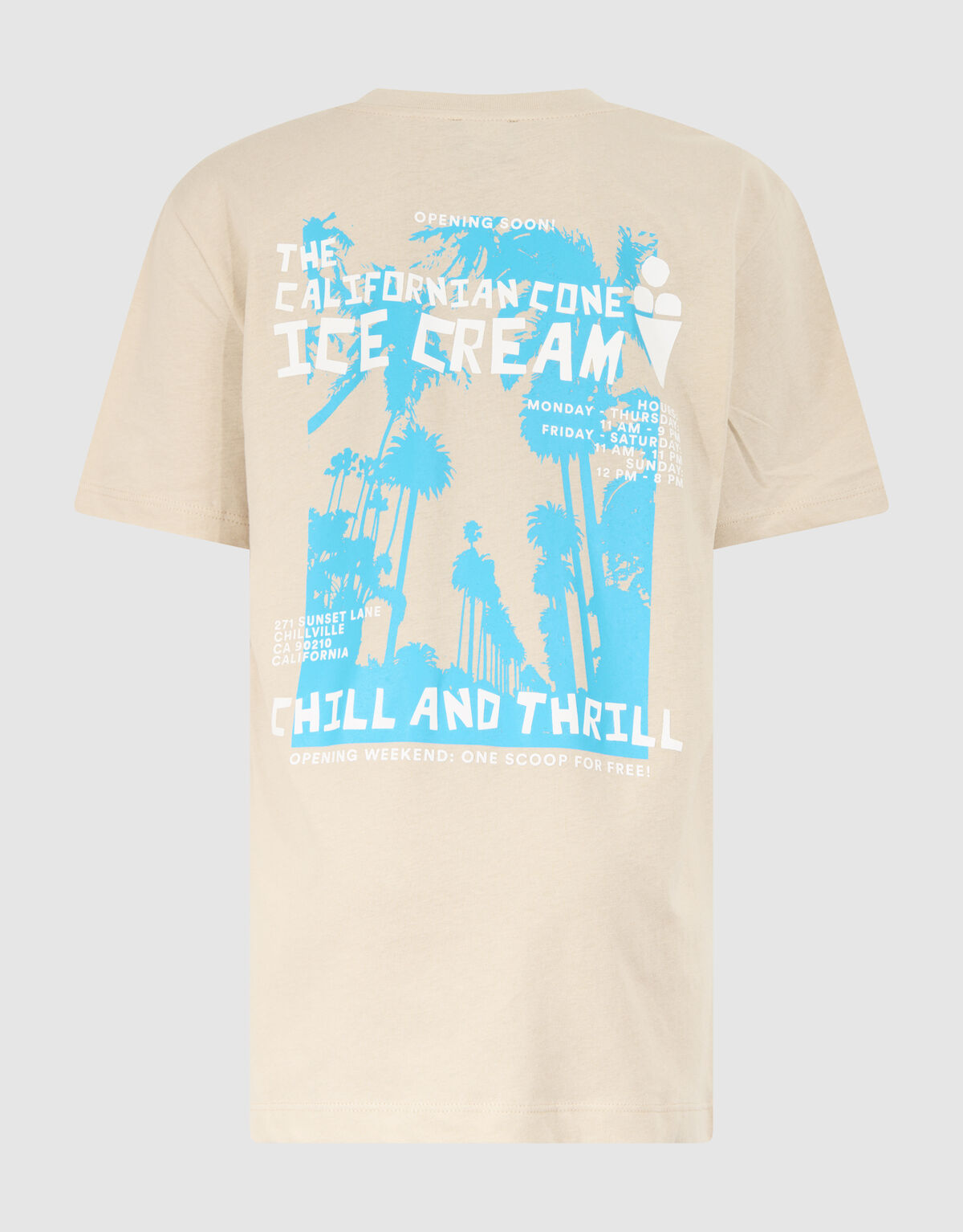 Chill Artwork T-shirt Sand SHOEBY BOYS