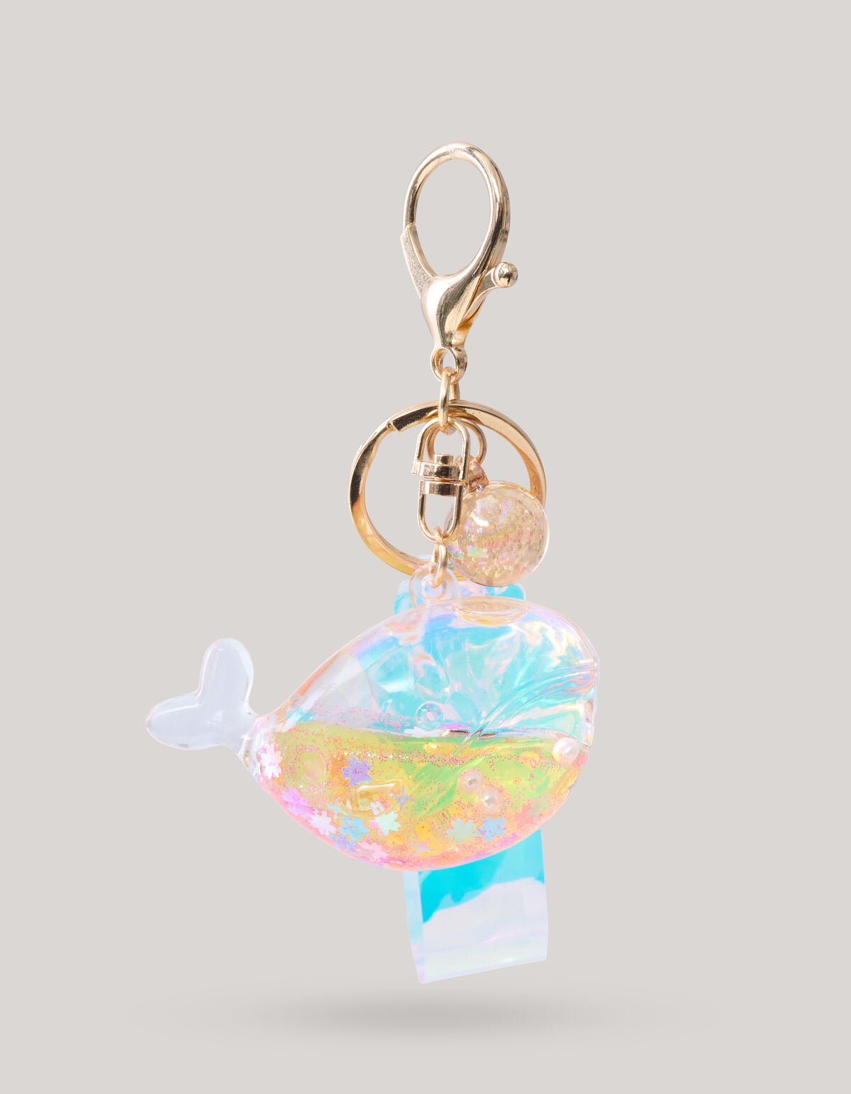 Glitter Whale Keychain Orange SHOEBY ACCESSOIRES