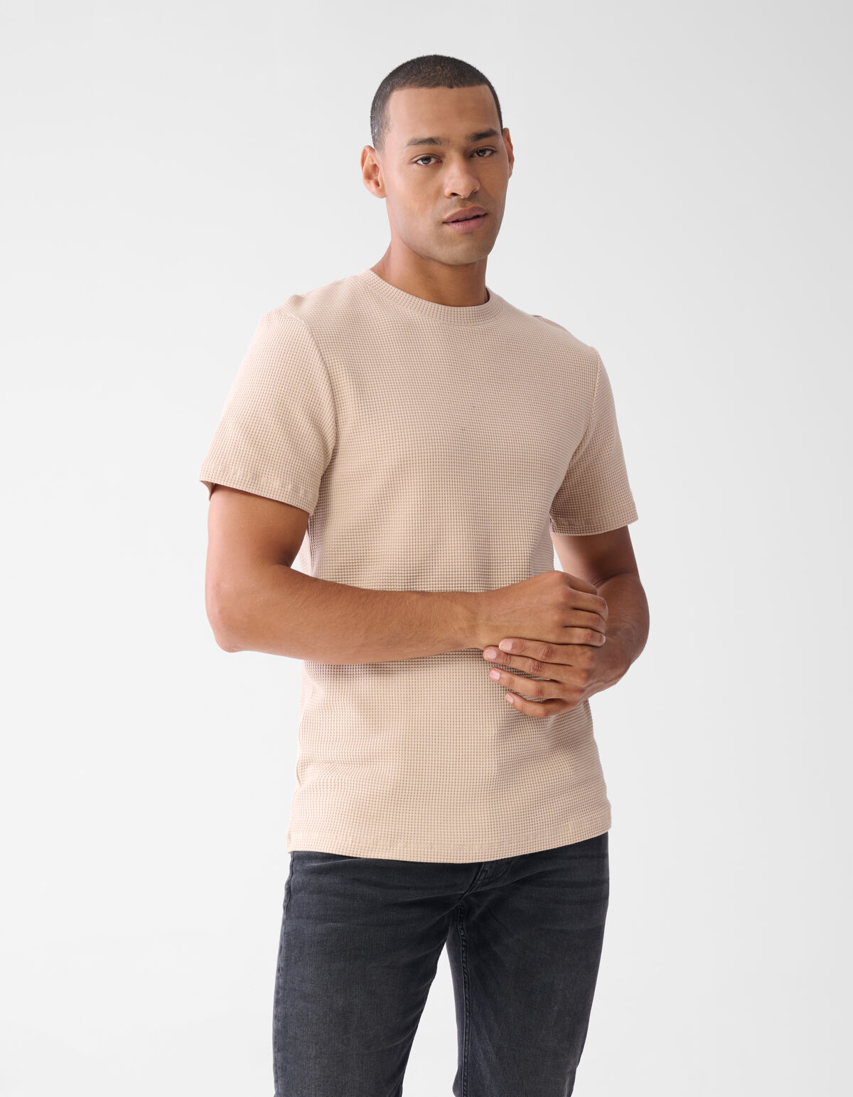 Textur T-shirt Sand SHOEBY MEN