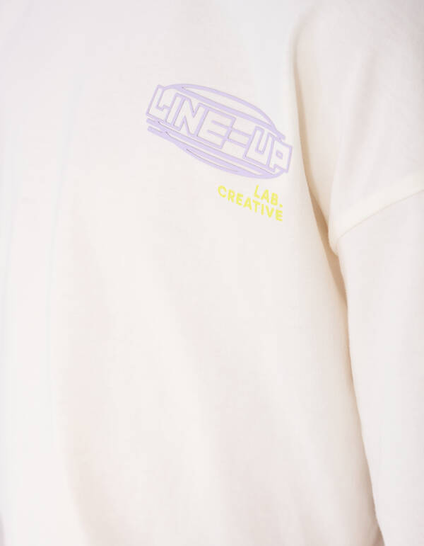 Line Up Artwork T-Shirt Gebrochen Wei&szlig; SHOEBY BOYS