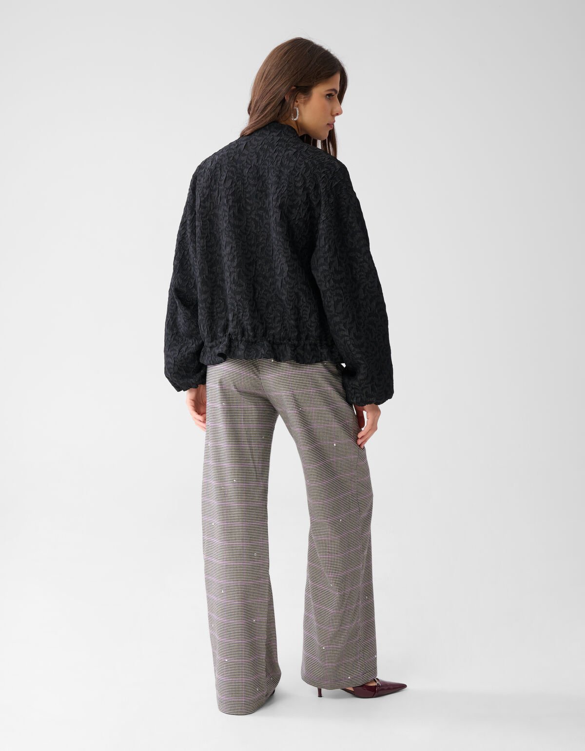 Jacquard-Bomber Schwarz SHOEBY WOMEN