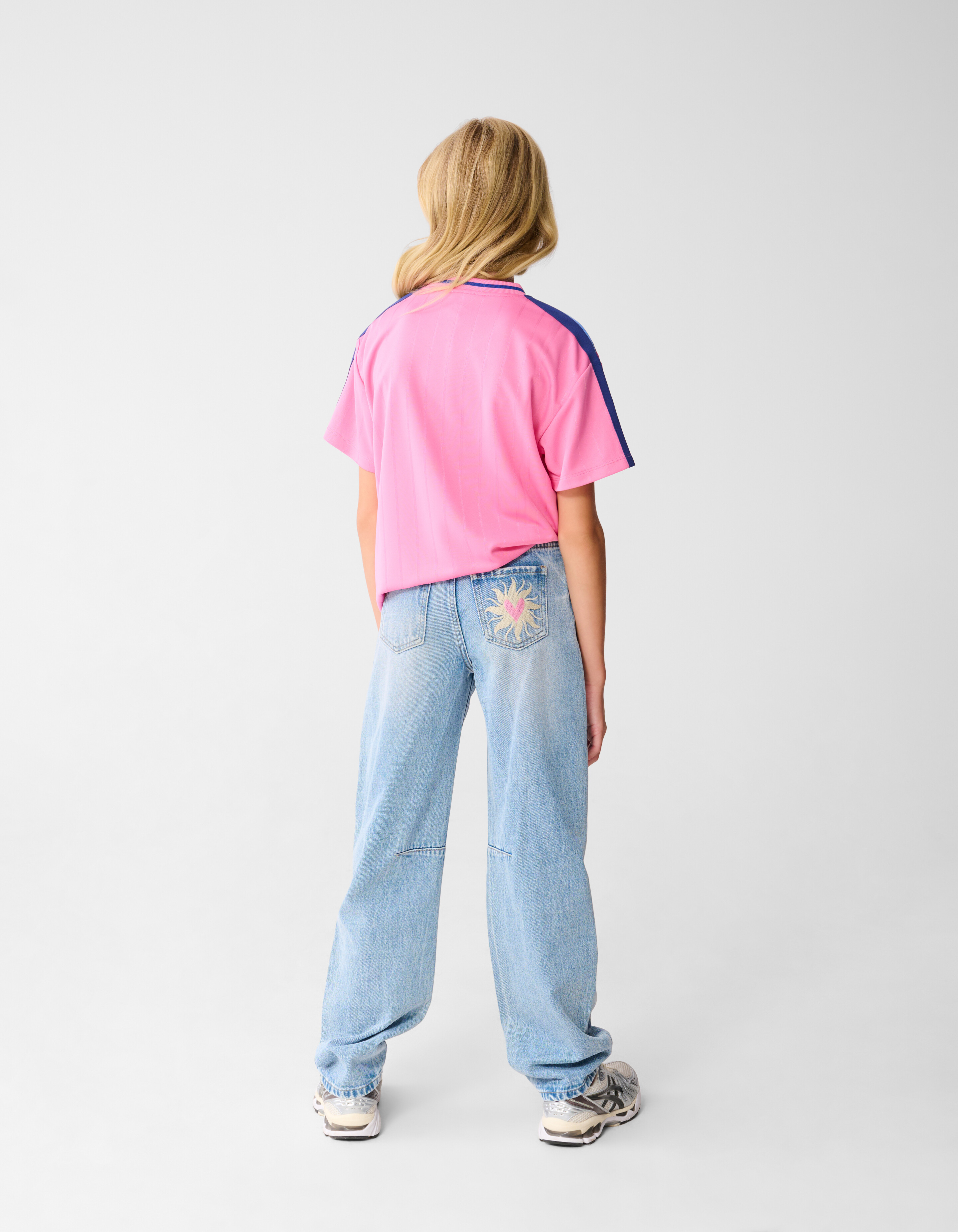 Barrel Wide Leg Jeans Blau SHOEBY GIRLS